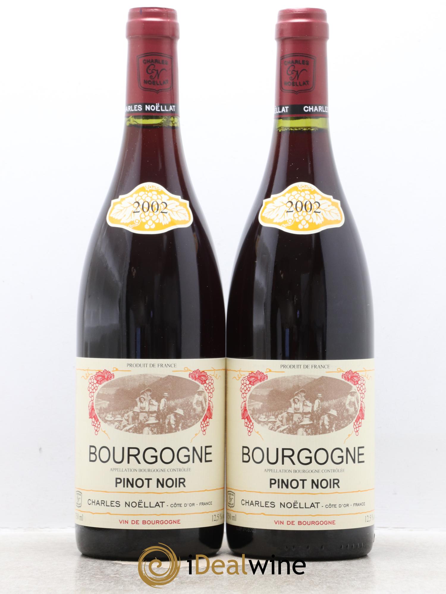 Bourgogne Domaine Charles Noëllat 2002 - Lot de 2 bouteilles - 0