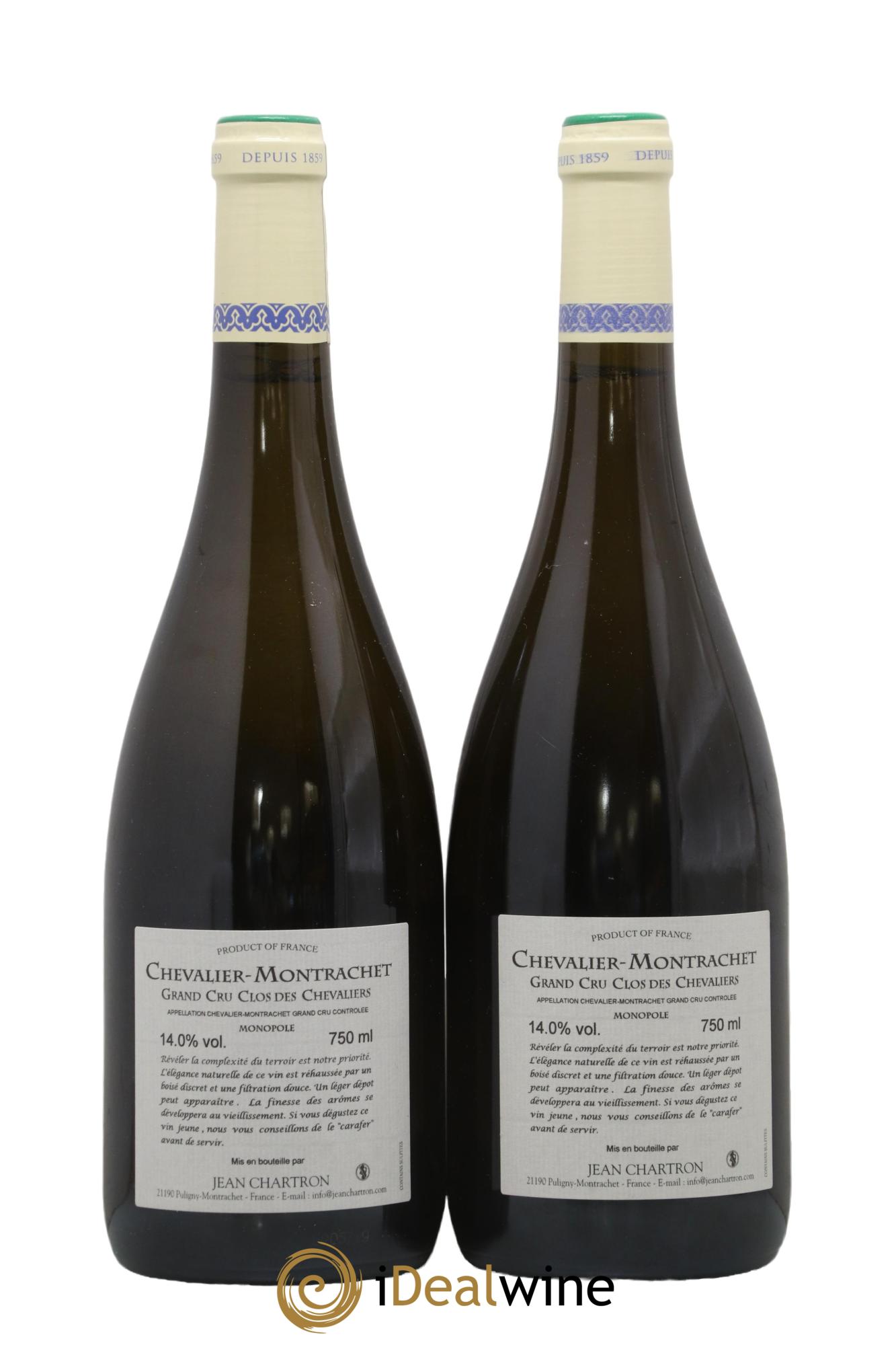 Chevalier-Montrachet Grand Cru Clos des Chevaliers Jean Chartron (Domaine) 2019 - Lot de 2 bouteilles - 1