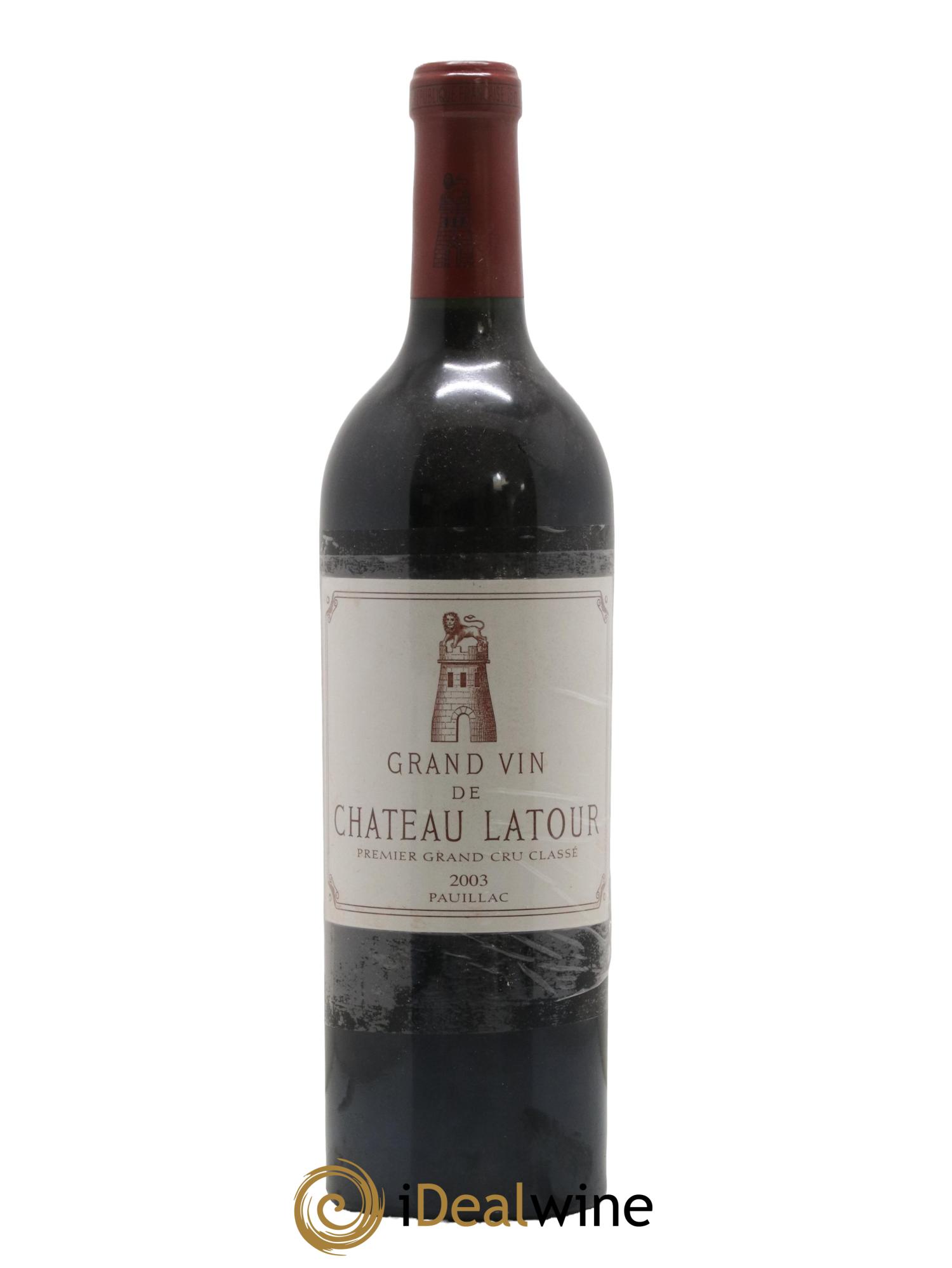 Château Latour 1er Grand Cru Classé 2003 - Lot de 1 bouteille - 0
