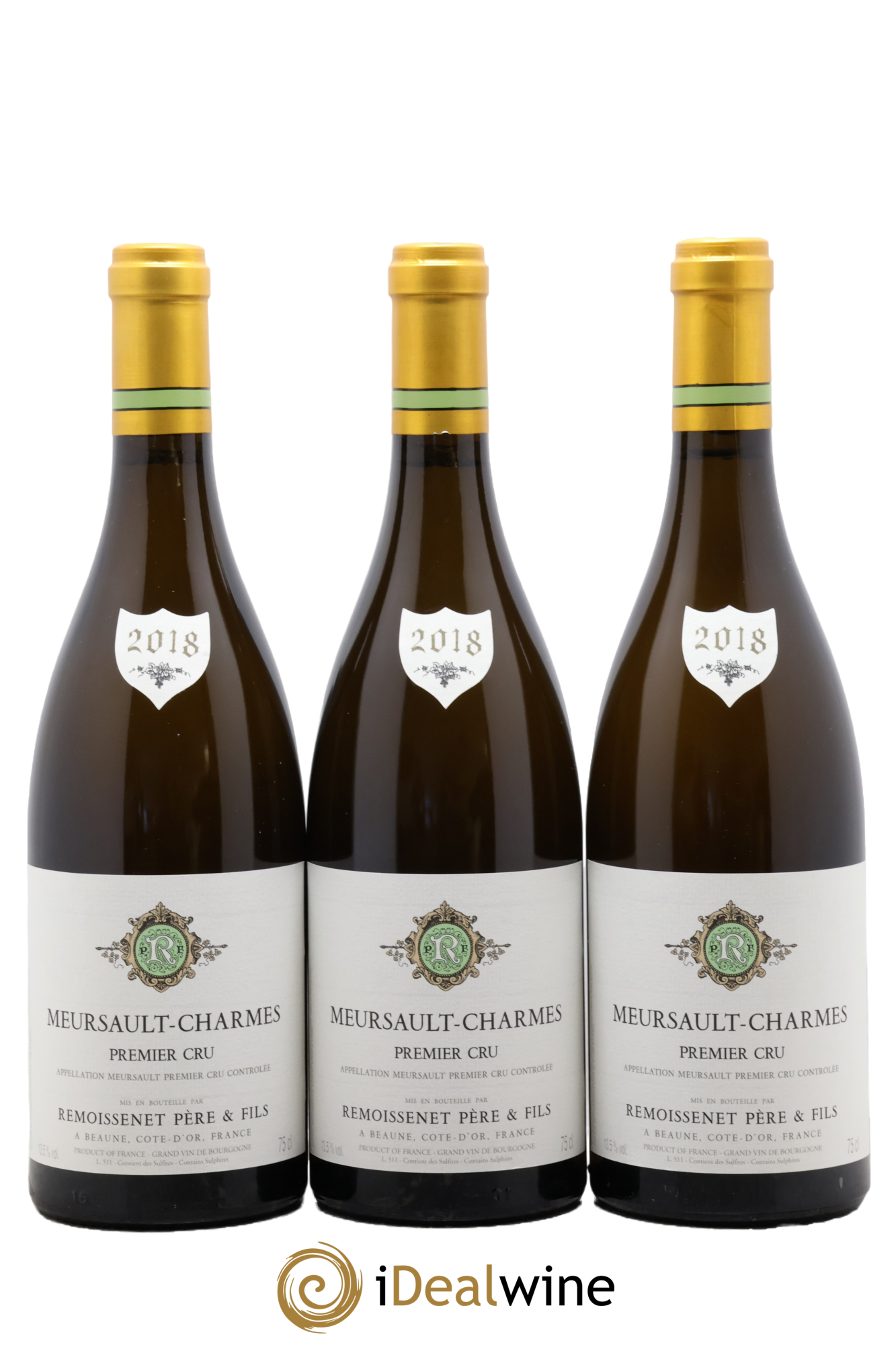 Meursault 1er Cru Charmes Remoissenet Père et Fils 2018 - Lot de 3 bouteilles - 0