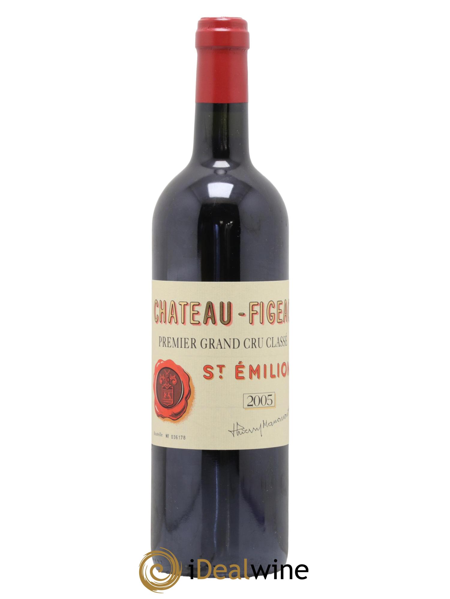 Château Figeac 1er Grand Cru Classé A 2005 - Lot de 1 bouteille - 0