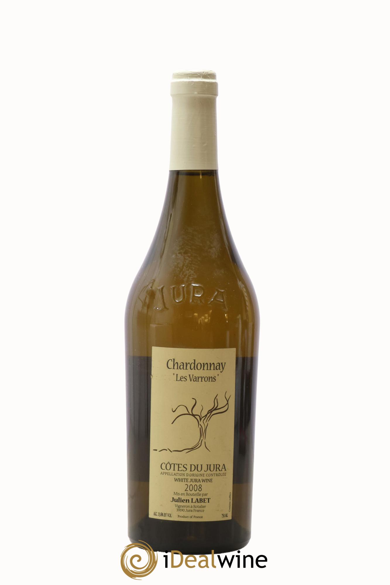 Côtes du Jura Chardonnay Les Varrons Romain - Julien  - Charline Labet 2008 - Lot of 1 bottle - 0