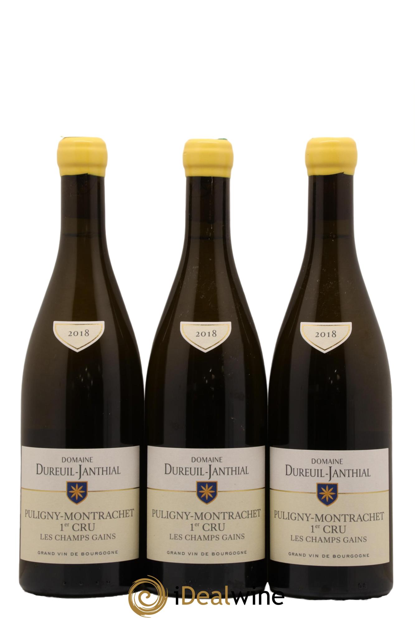 Puligny-Montrachet 1er Cru Les Champs Gains Vincent Dureuil-Janthial 2018 - Lot de 3 bouteilles - 0