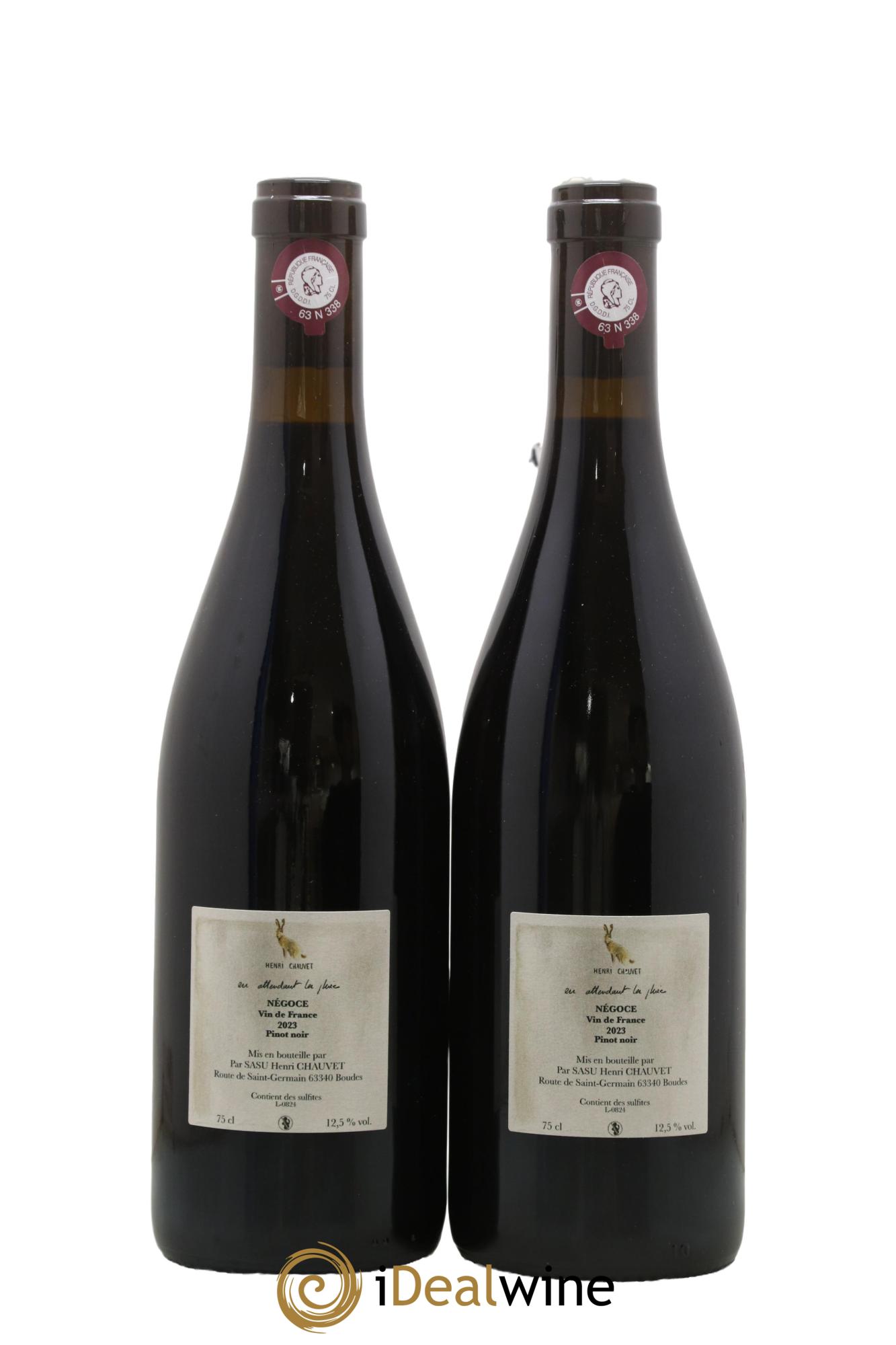 Vin de France En Attendant La Pluie Henri Chauvet 2023 - Lot de 2 bouteilles - 1
