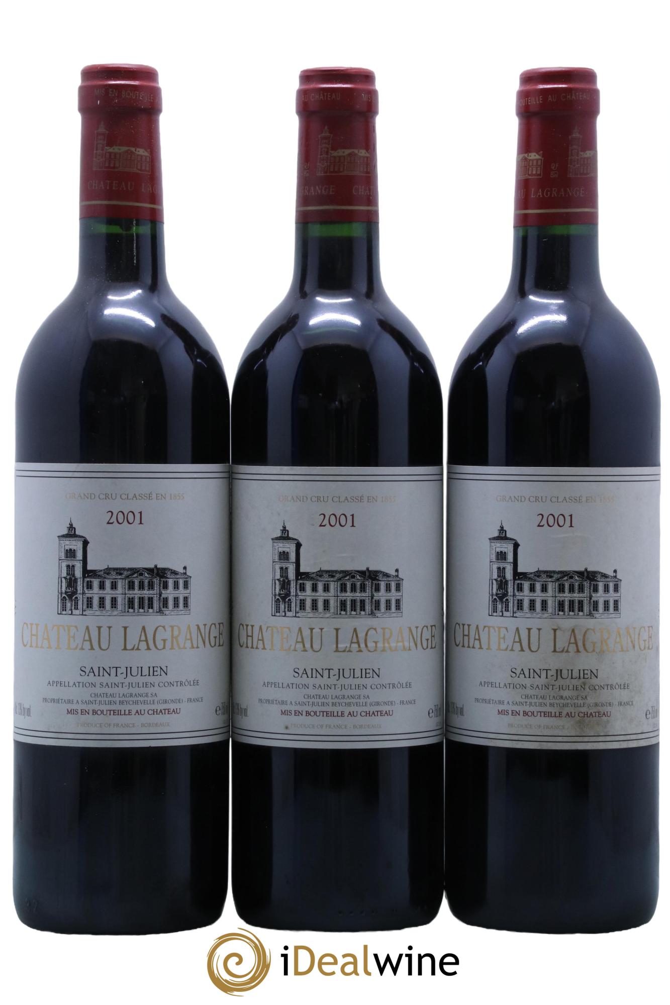 Château Lagrange 3ème Grand Cru Classé 2001 - Lot de 12 bouteilles - 1