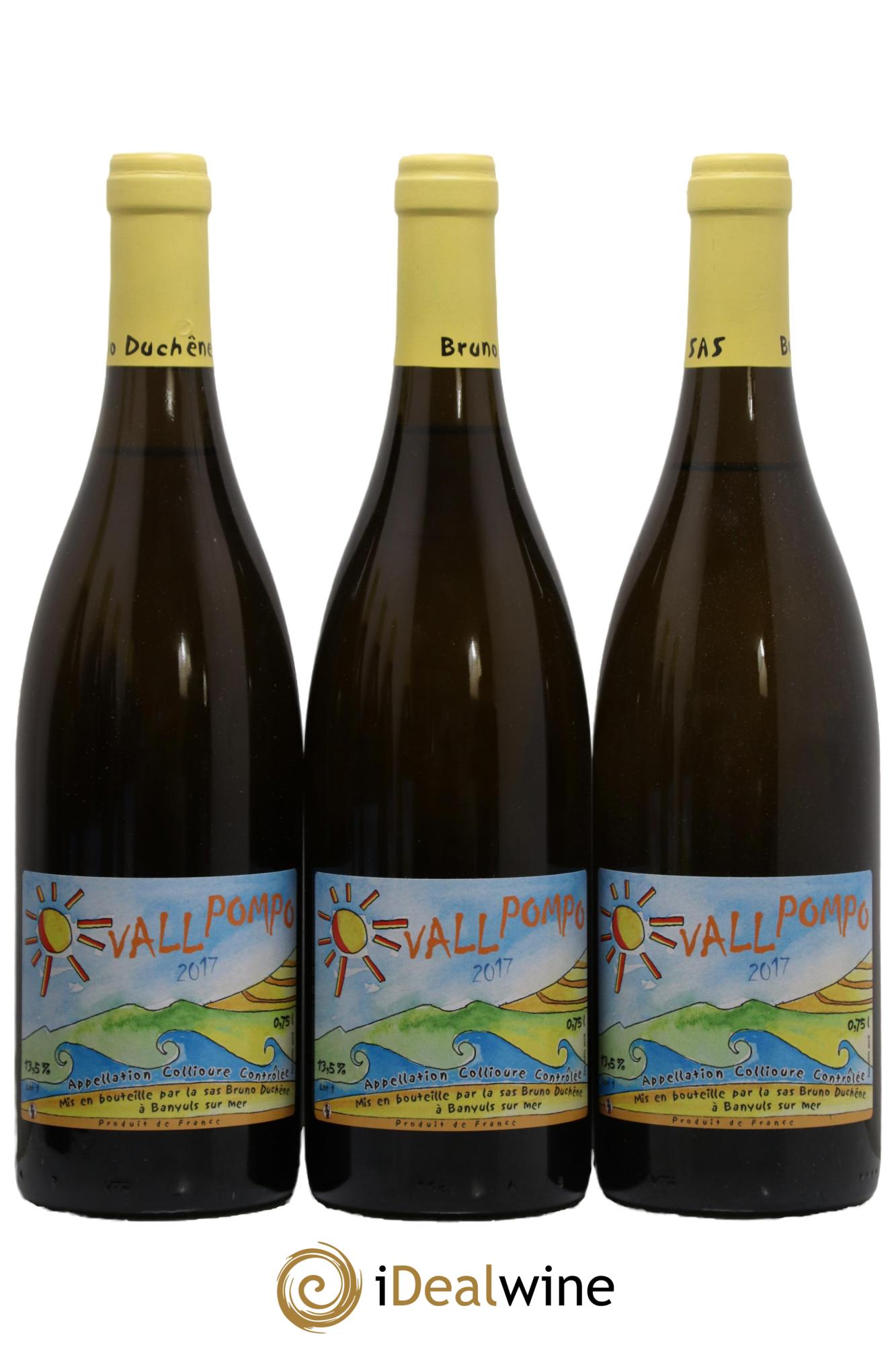 Collioure Vall Pompo Bruno Duchêne 2017 - Lot of 3 bottles - 0