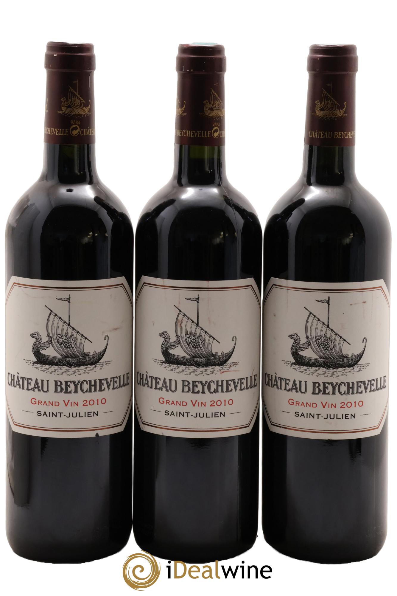 Château Beychevelle 4ème Grand Cru Classé 2010 - Lot de 3 bouteilles - 0