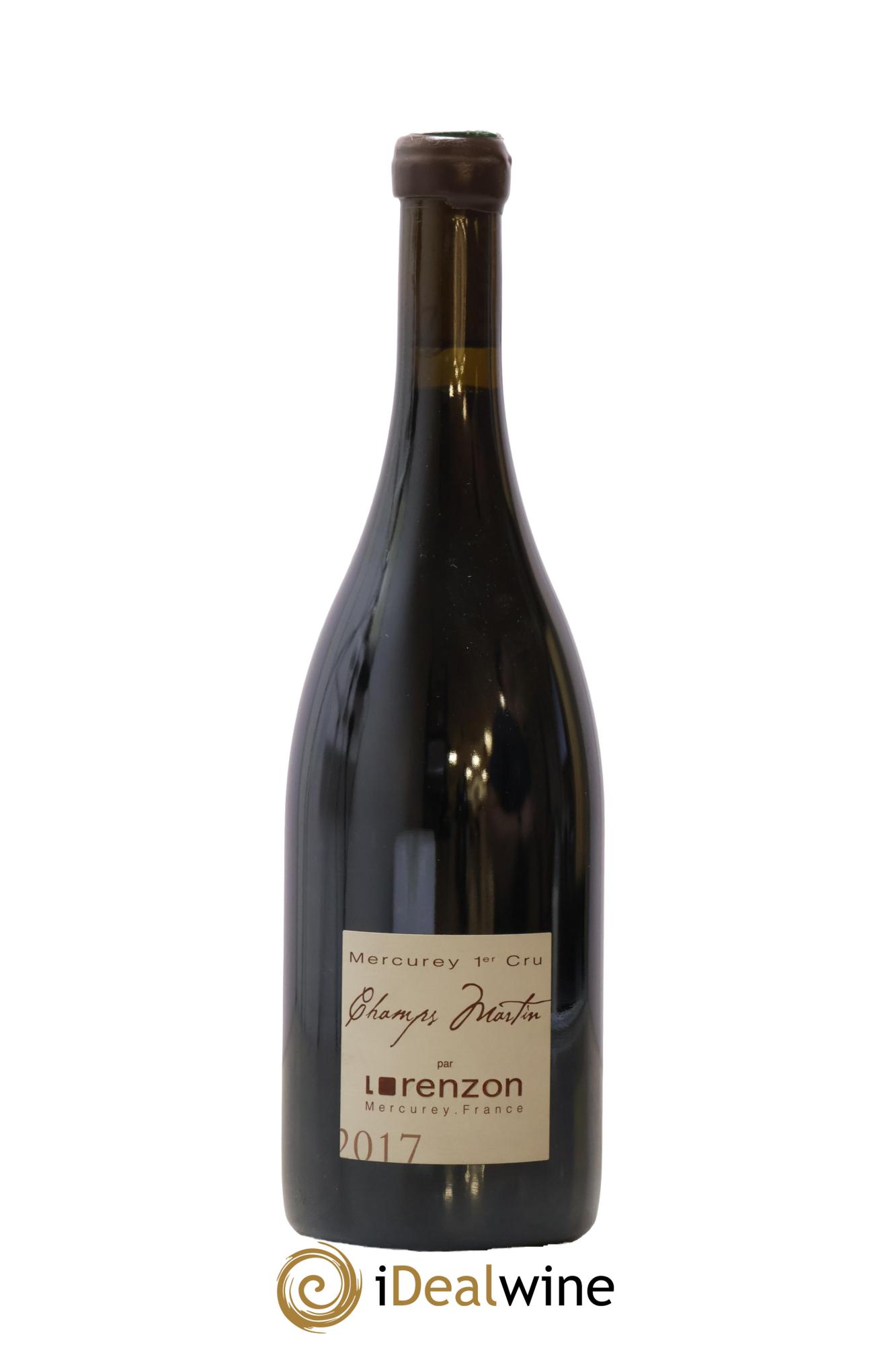 Mercurey 1er Cru Les Champs Martin Bruno Lorenzon 2017 - Lot de 1 bouteille - 0
