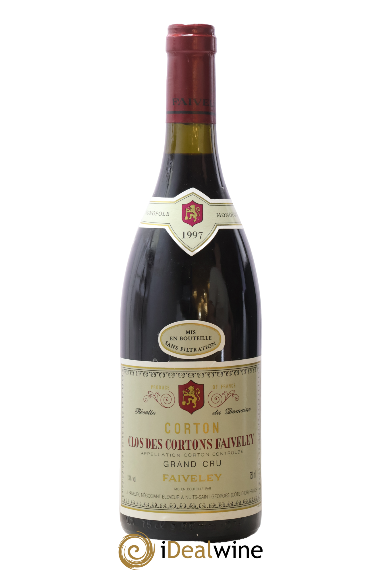 Corton Grand Cru Clos des Cortons Faiveley 1997 - Lot of 1 bottle - 0