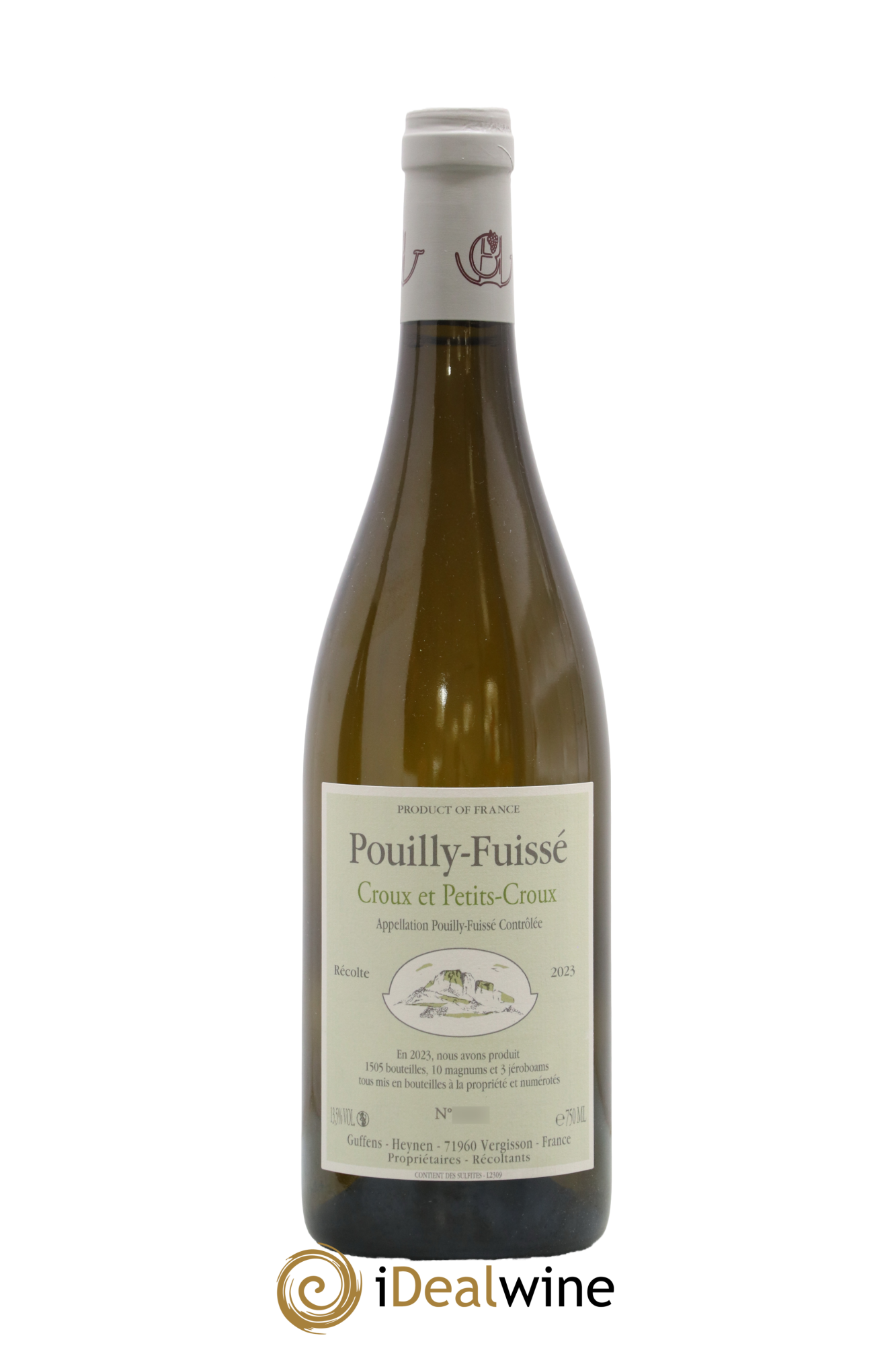 Pouilly-Fuissé Clos des Petits Croux Guffens-Heynen 2023 - Lot de 1 bouteille - 0