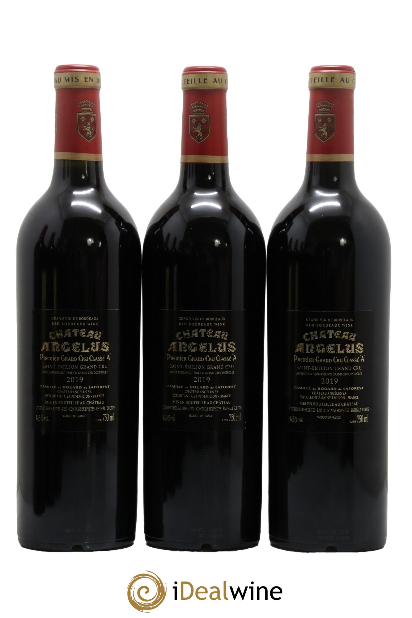 Château Angélus 1er Grand Cru Classé A 2019 - Lot of 6 bottles - 2