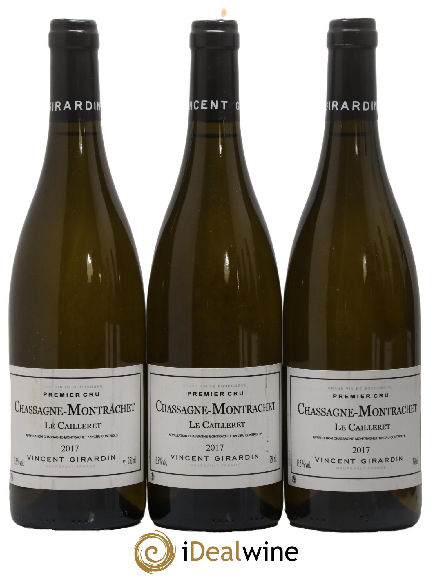 Chassagne-Montrachet 1er Cru Les Caillerets Vincent Girardin (Domaine) 2017 - Lot de 3 bouteilles - 0
