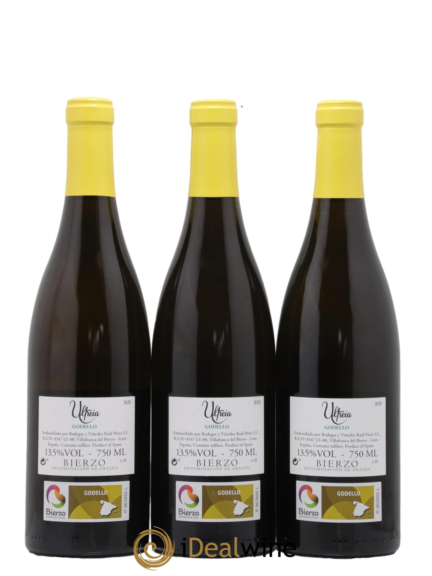 Espagne Ultreia Godello Raul Perez 2020 - Lot de 3 bouteilles - 1