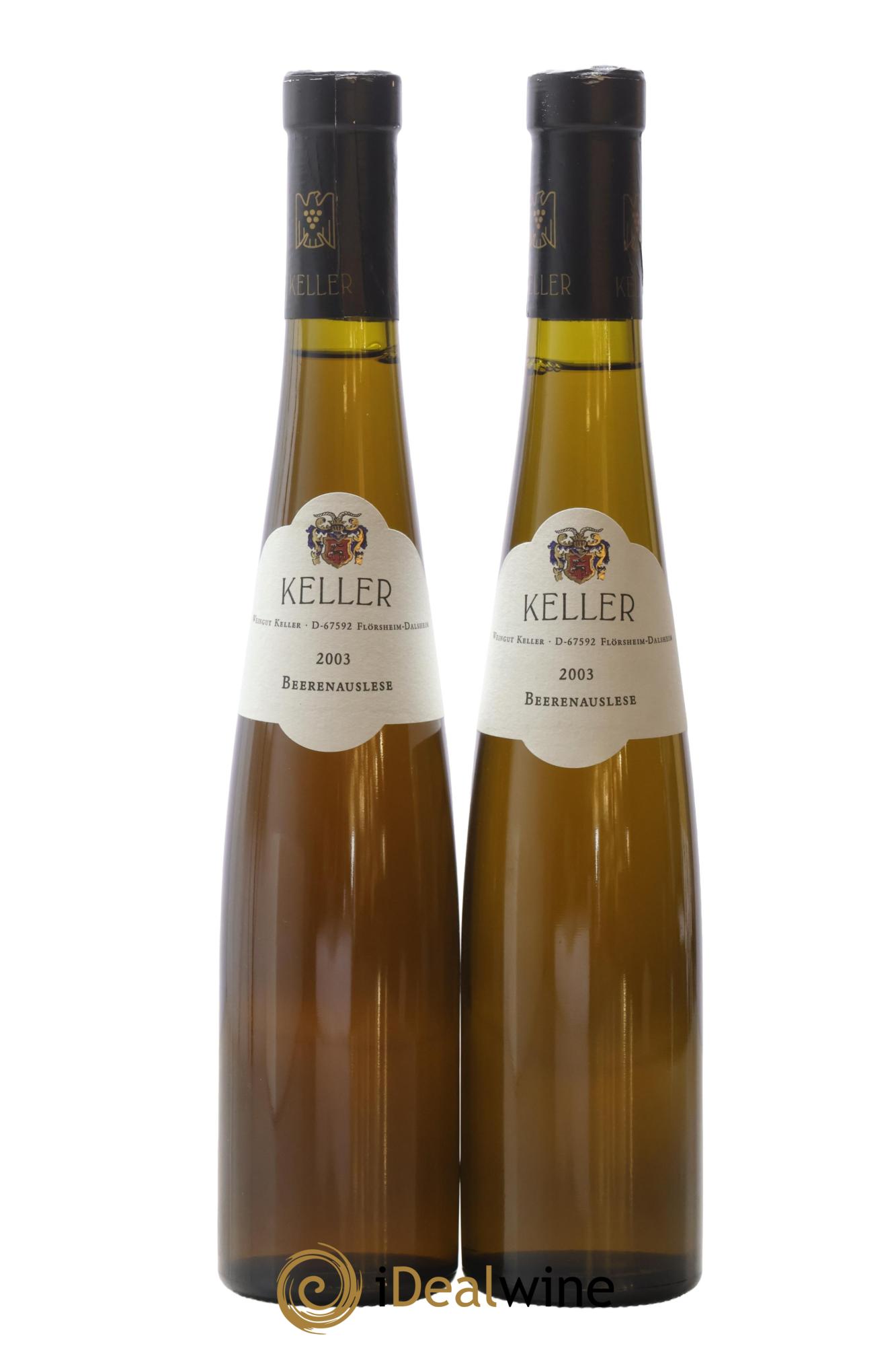 Allemagne Beerenauslese Keller 2003 - Posten von 2 Demi-Flaschen - 0