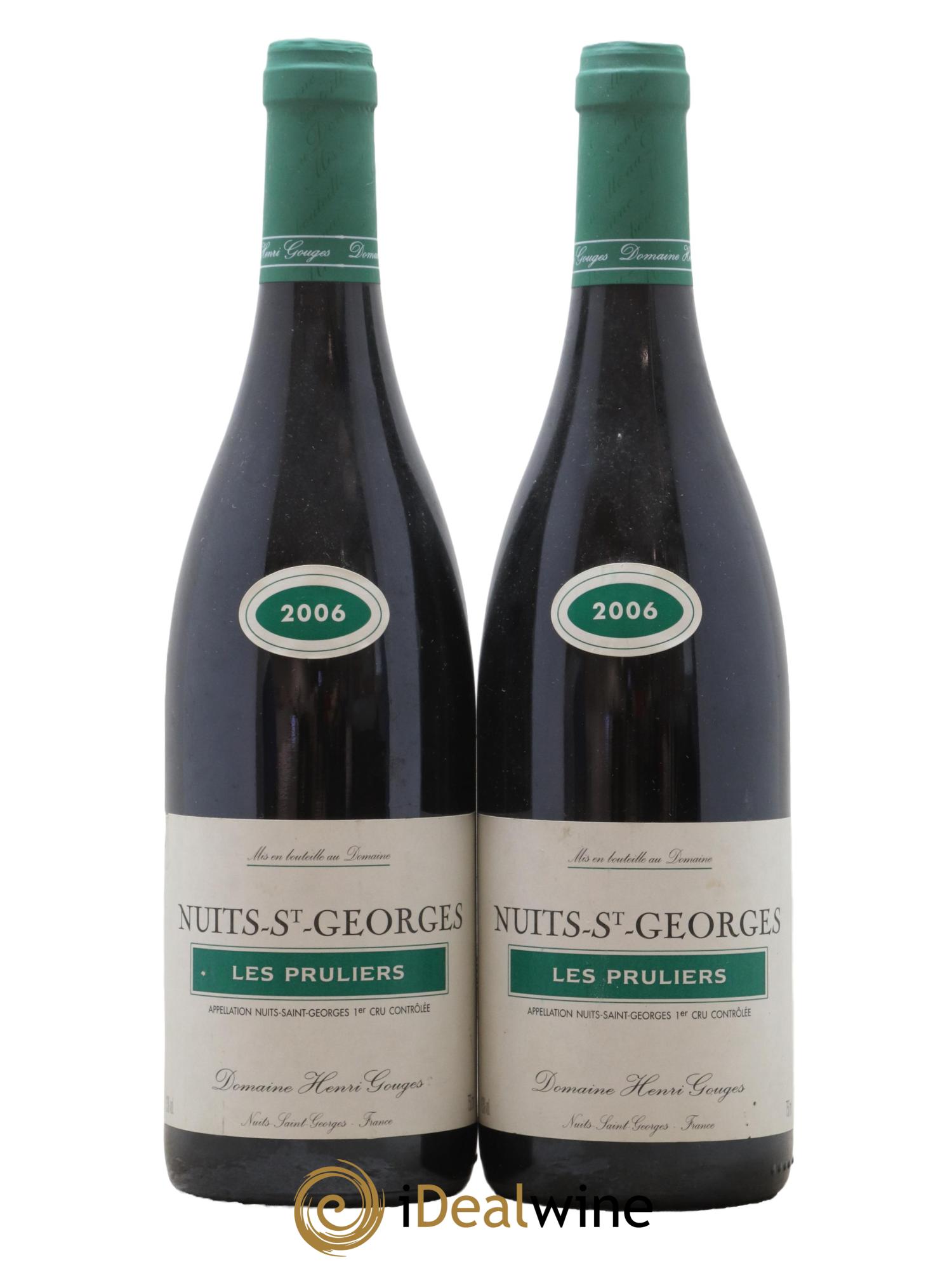 Nuits-Saint-Georges 1er Cru Les Pruliers Henri Gouges 2006 - Posten von 2 Flaschen - 0