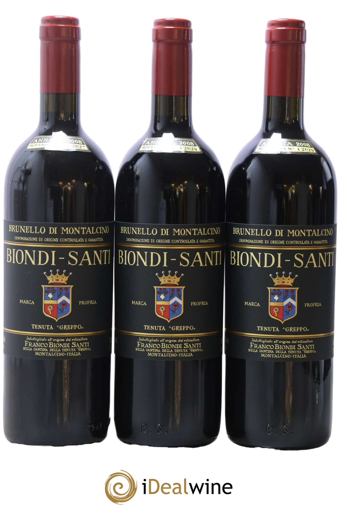 Brunello di Montalcino DOCG Biondi-Santi Tenuta Greppo 2008 - Lot of 3 bottles - 0