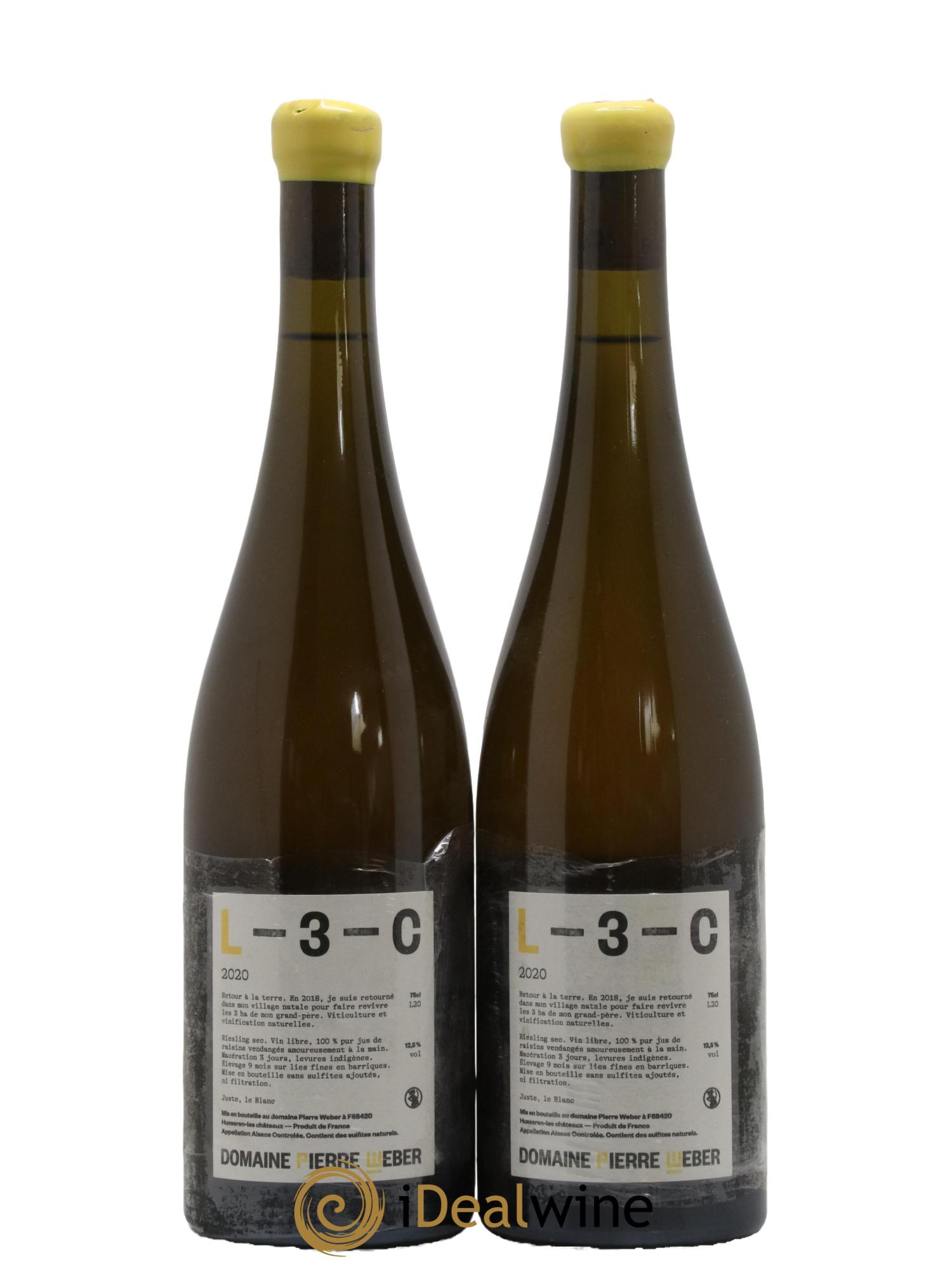 Alsace L3C Pierre Weber 2020 - Lot de 2 bouteilles - 1