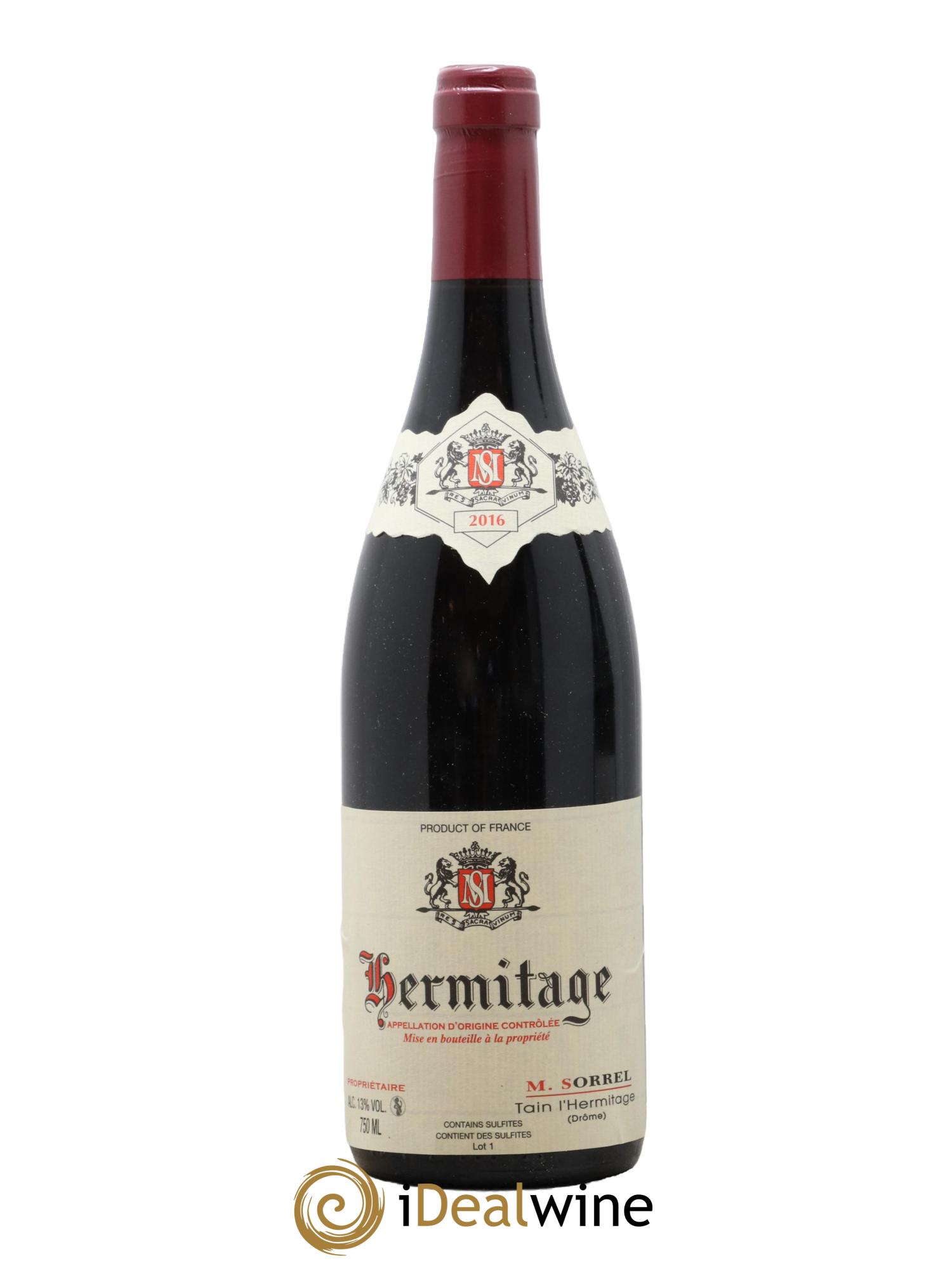 Hermitage Marc Sorrel 2016 - Lot de 1 bouteille - 0