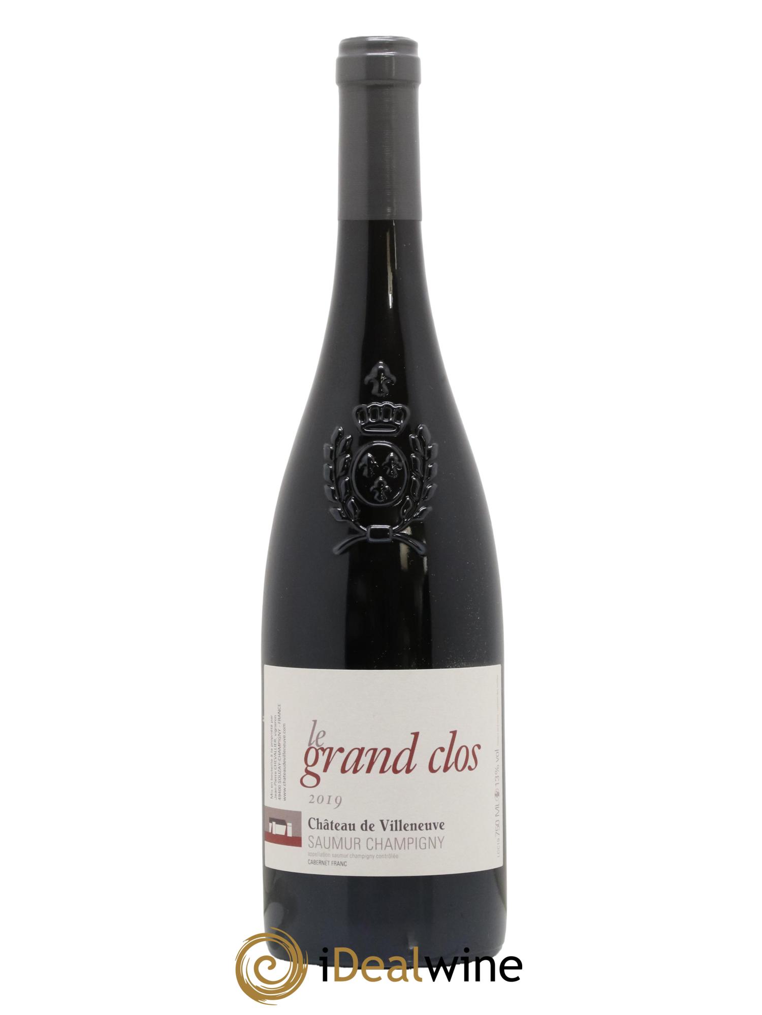 Saumur-Champigny Le Grand Clos Château de Villeneuve 2019 - Lot de 1 bouteille - 0