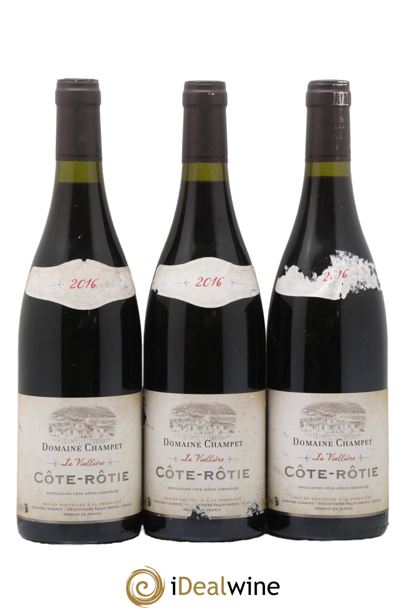 Côte-Rôtie La Viallière Champet 2016 - Posten von 3 Flaschen - 0