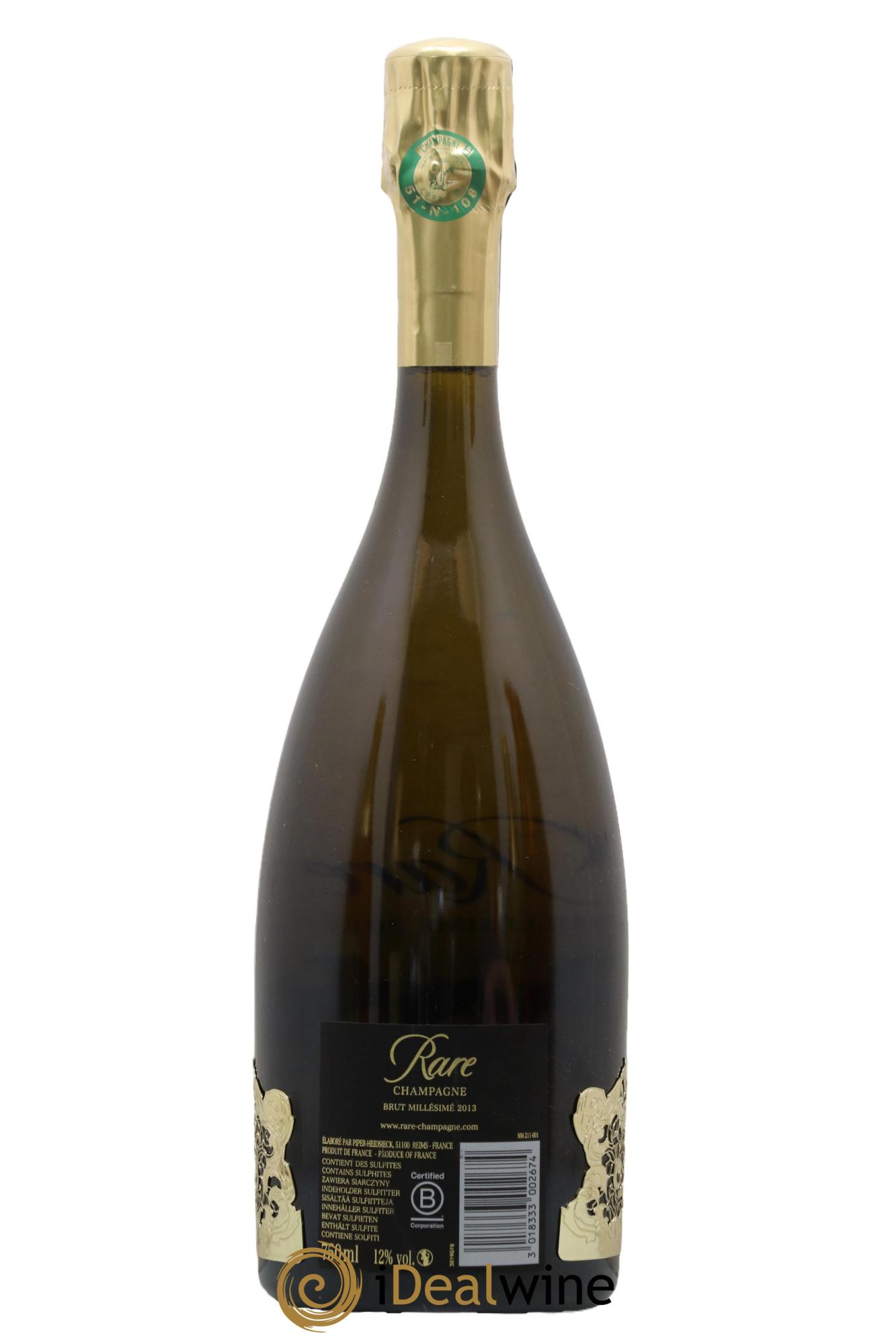 Rare Piper Heidsieck 2013 - Lot de 1 bouteille - 1