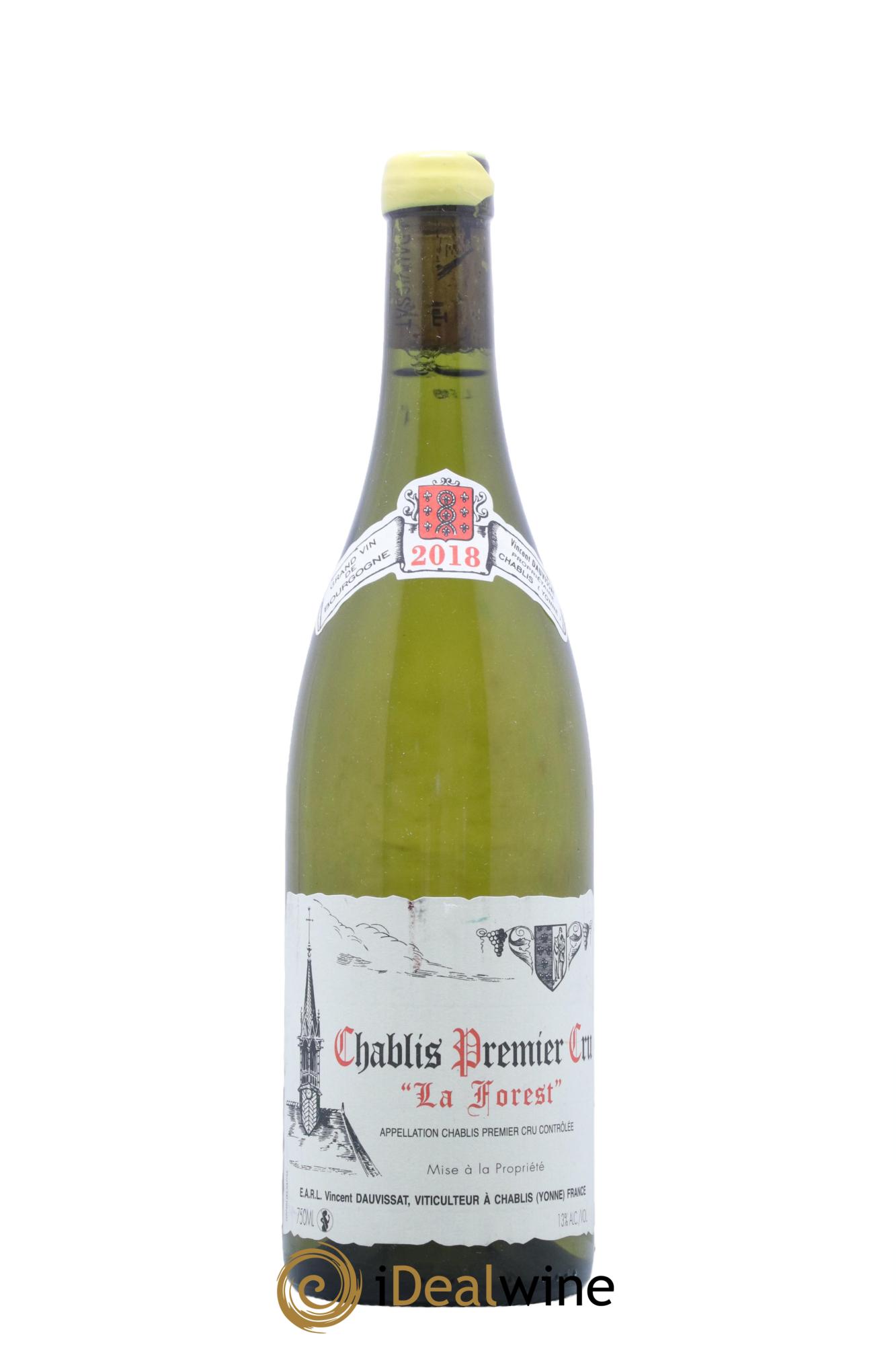 Chablis 1er Cru La Forest Vincent Dauvissat (Domaine) 2018 - Lot de 1 bouteille - 0