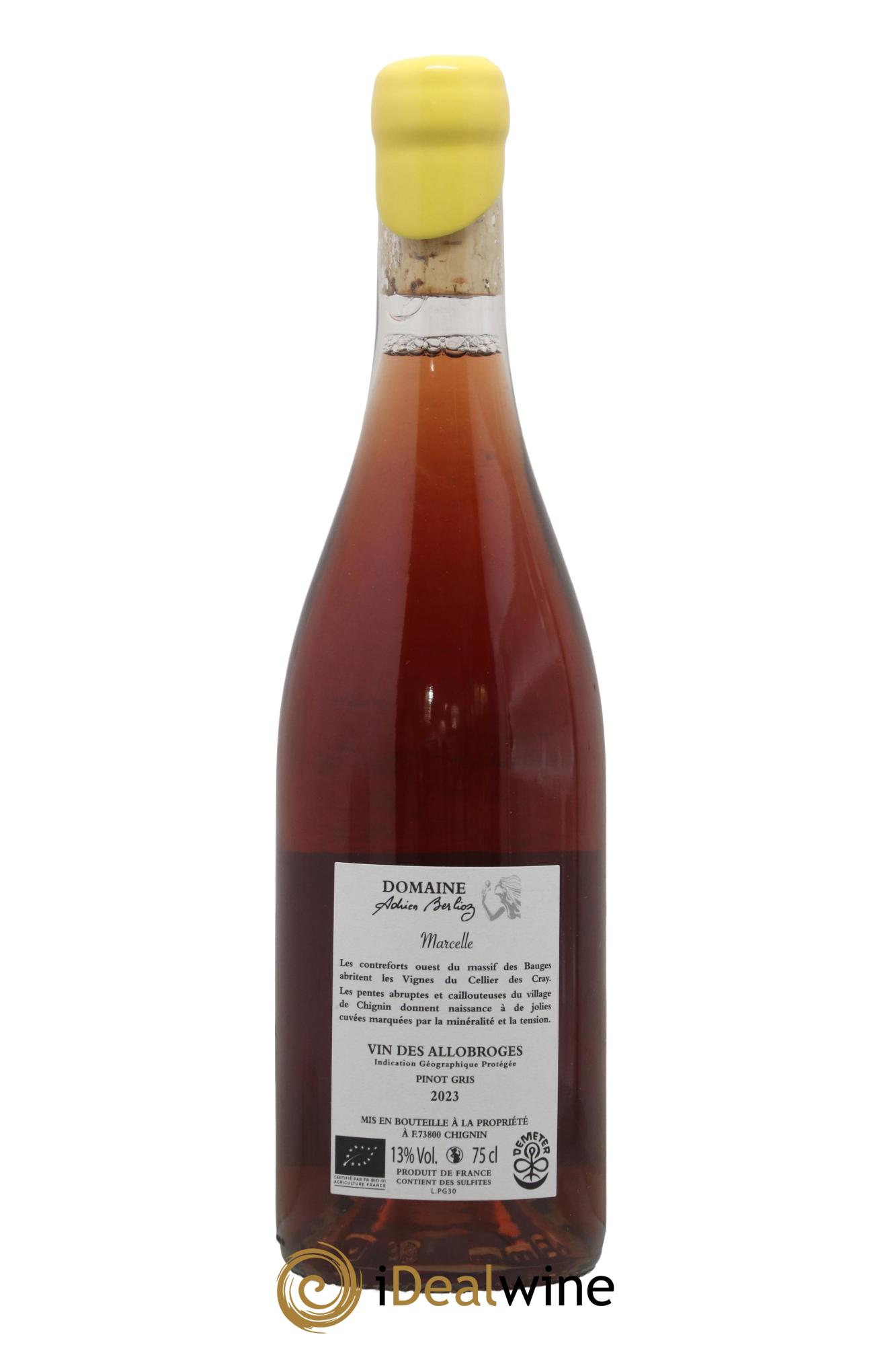 IGP Vin des Allobroges Marcelle (macération) Adrien Berlioz 2023 - Lot of 1 bottle - 1