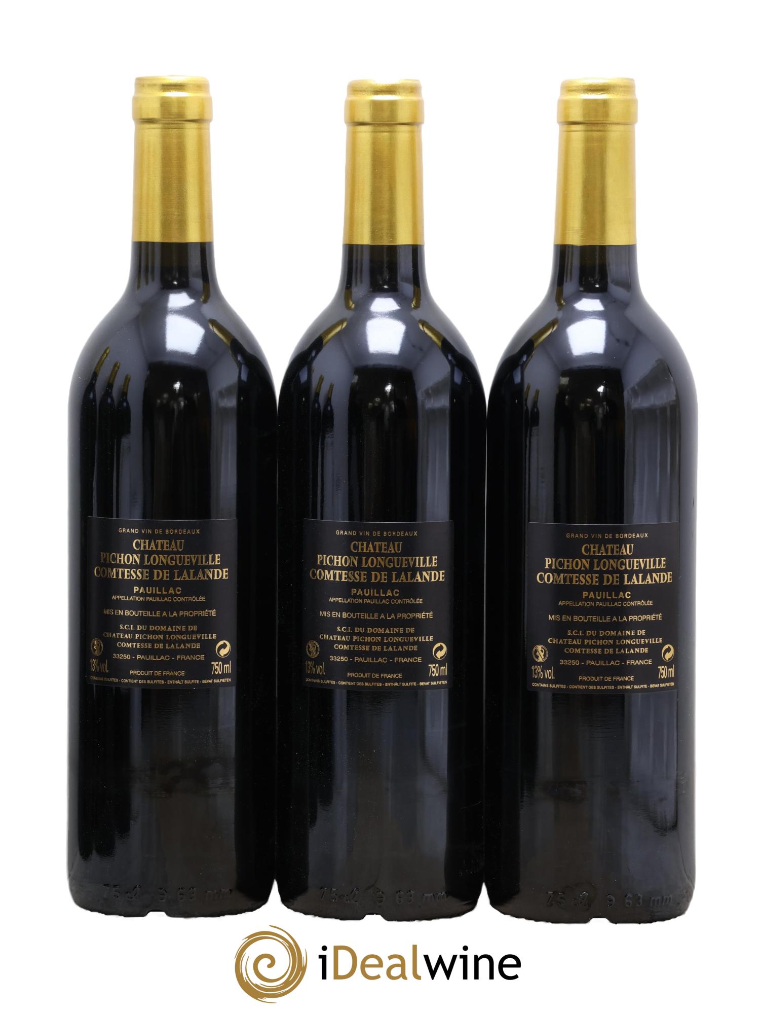 Château Pichon Longueville Comtesse de Lalande 2ème Grand Cru Classé 2012 - Posten von 6 Flaschen - 2