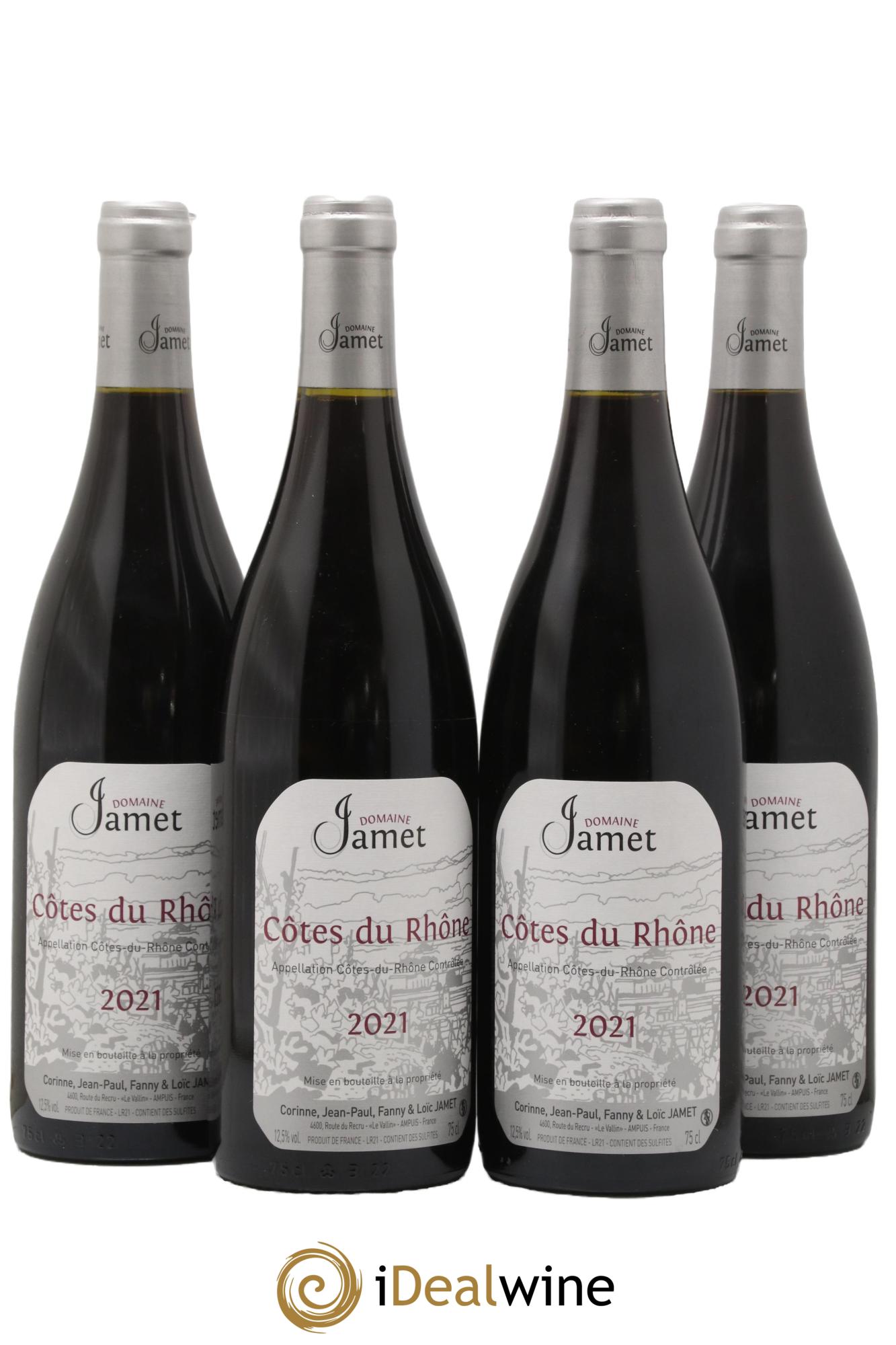 Côtes-du-Rhône Jamet (Domaine) 2021 - Lot de 4 bouteilles - 0