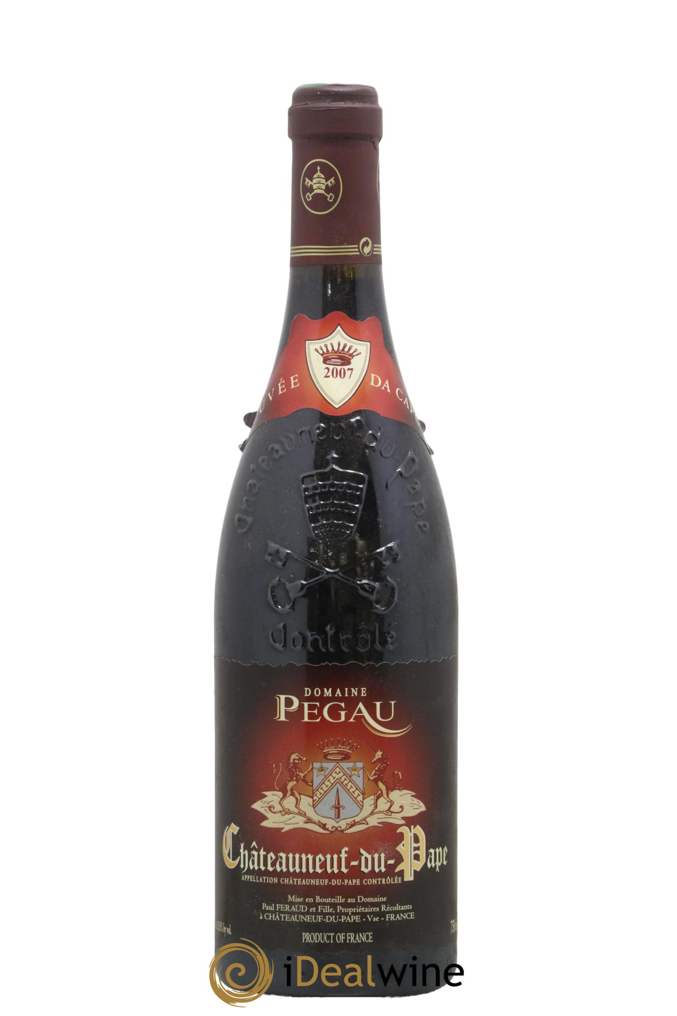 Châteauneuf-du-Pape Domaine du Pégau Cuvée Da Capo Paul et Laurence Féraud 2007 - Lot de 1 bouteille - 0