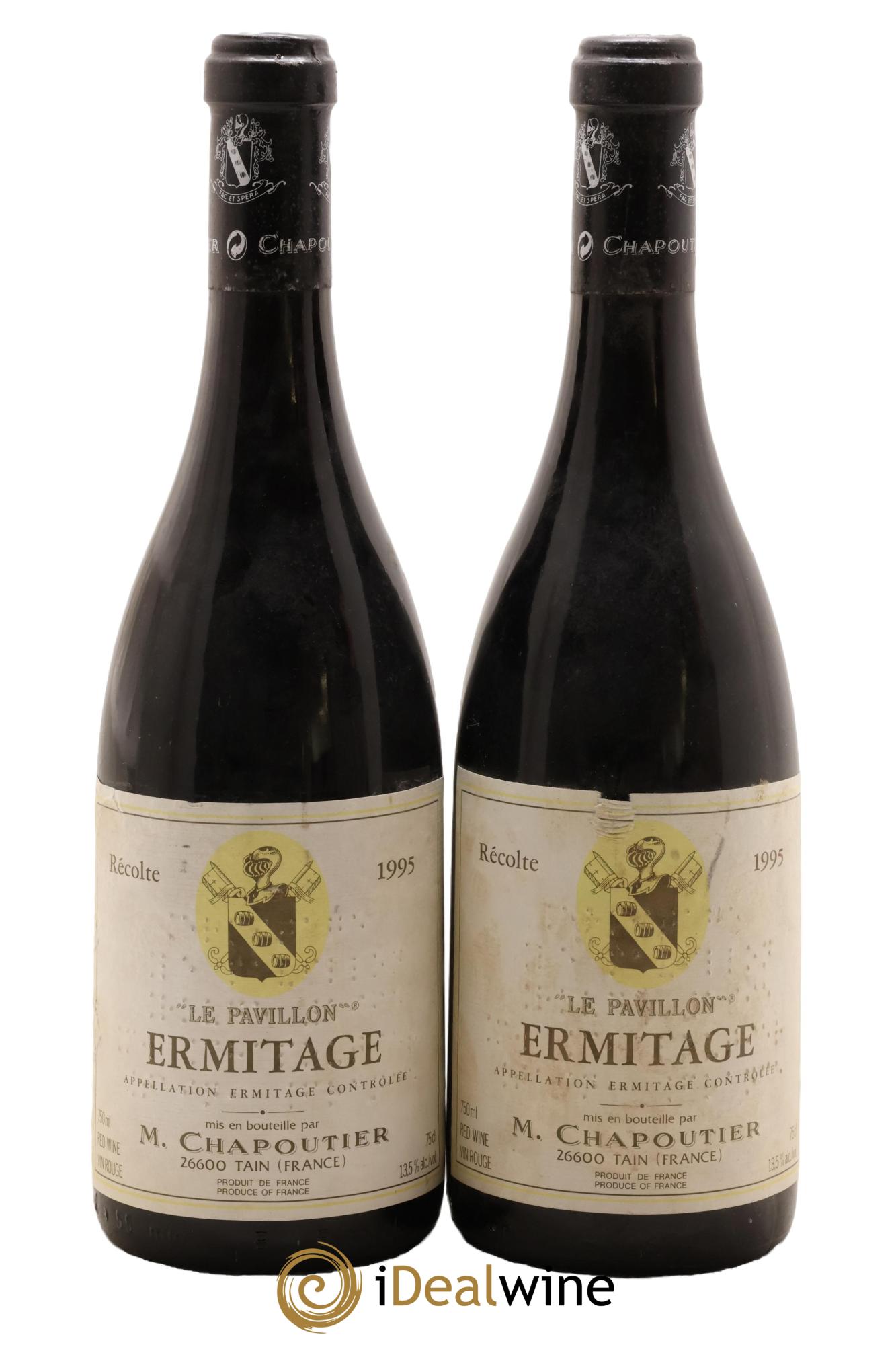 Hermitage Ermitage Le Pavillon Chapoutier 1995 - Posten von 2 Flaschen - 0