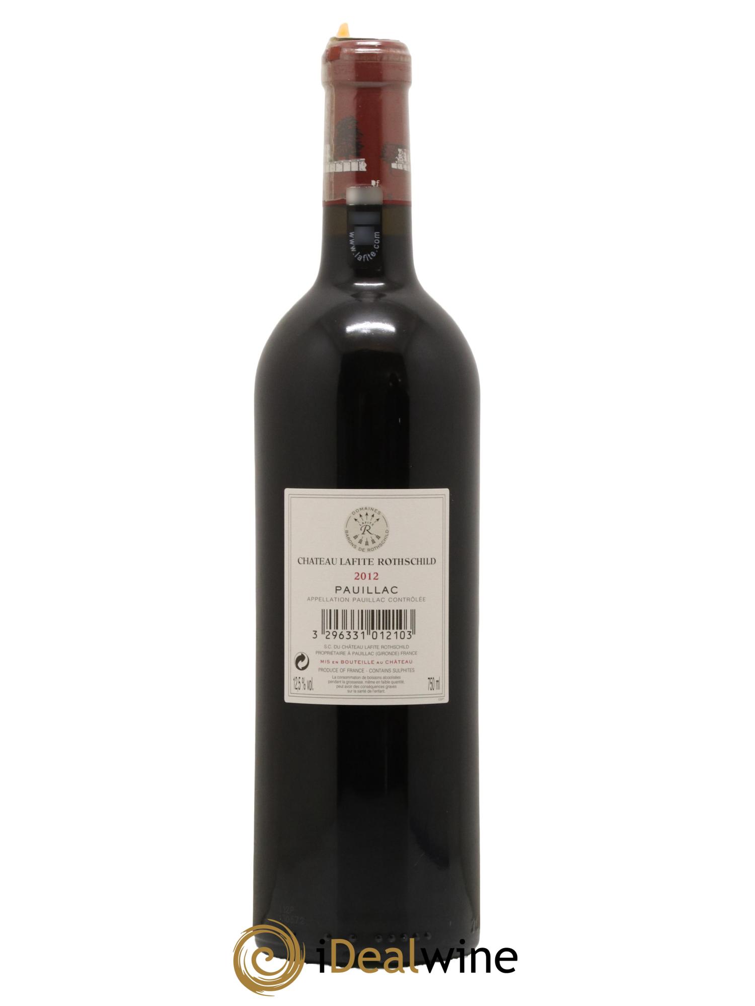 Château Lafite Rothschild 1er Grand Cru Classé 2012 - Lot de 1 bouteille - 1