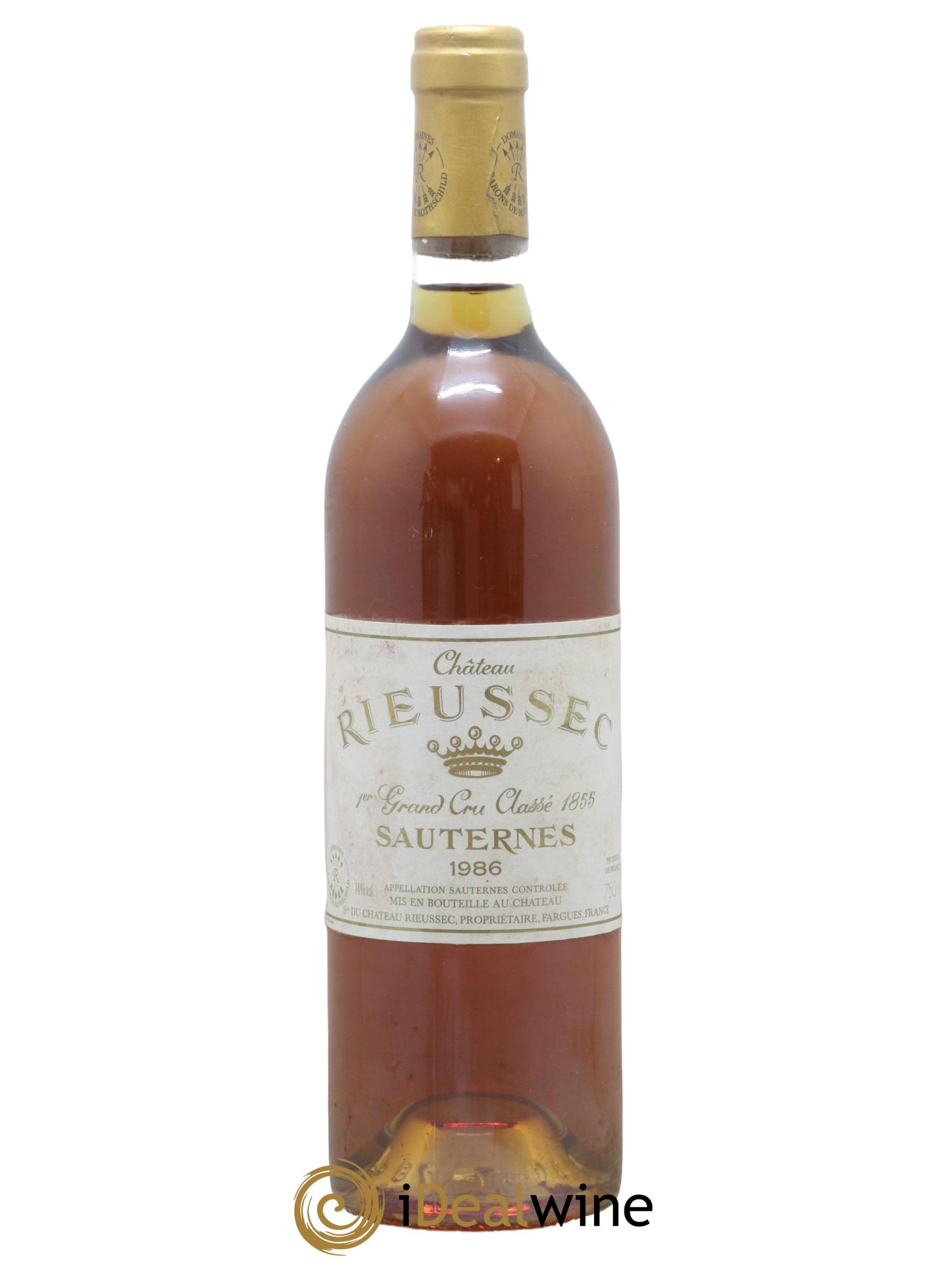 Château Rieussec 1er Grand Cru Classé 1986 - Posten von 1 Flasche - 0