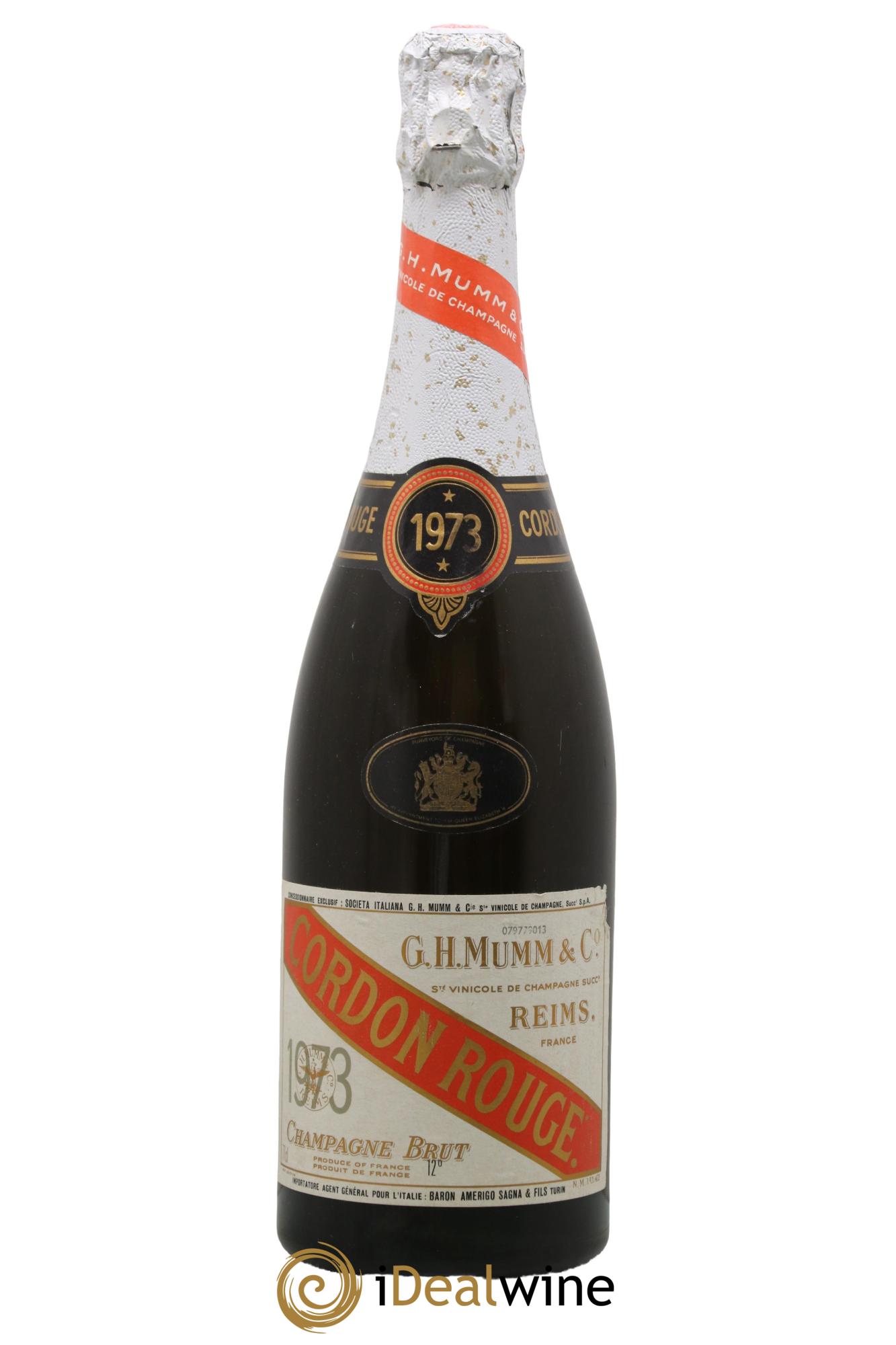 Cordon Rouge Mumm 1973 - Lotto di 1 bottiglia - 0