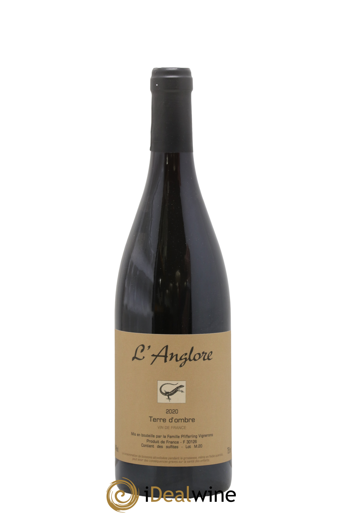 Vin de France Terre d'Ombre L'Anglore 2020 - Lot of 1 bottle - 0