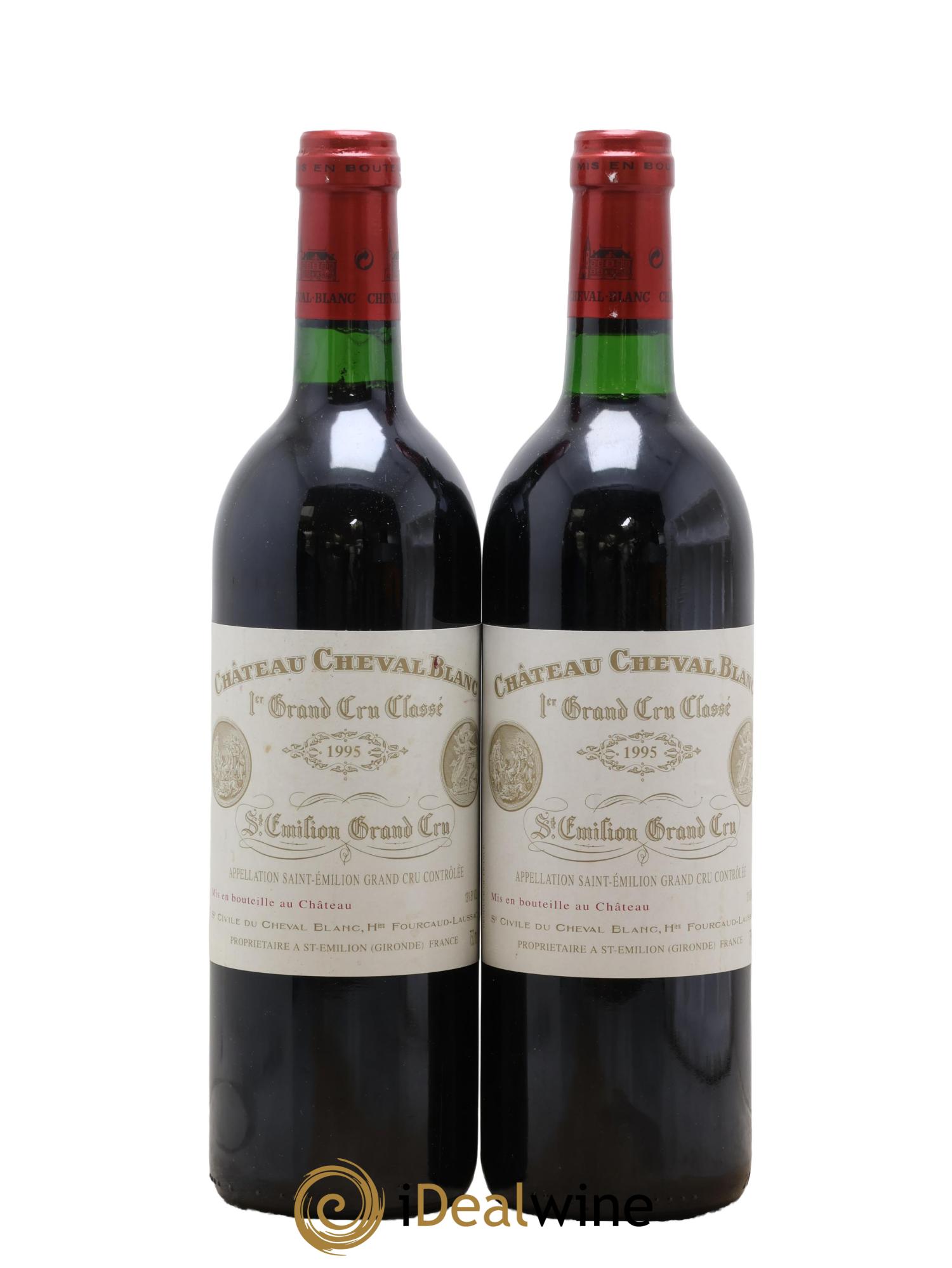 Château Cheval Blanc 1er Grand Cru Classé A 1995 - Lot de 2 bouteilles - 0