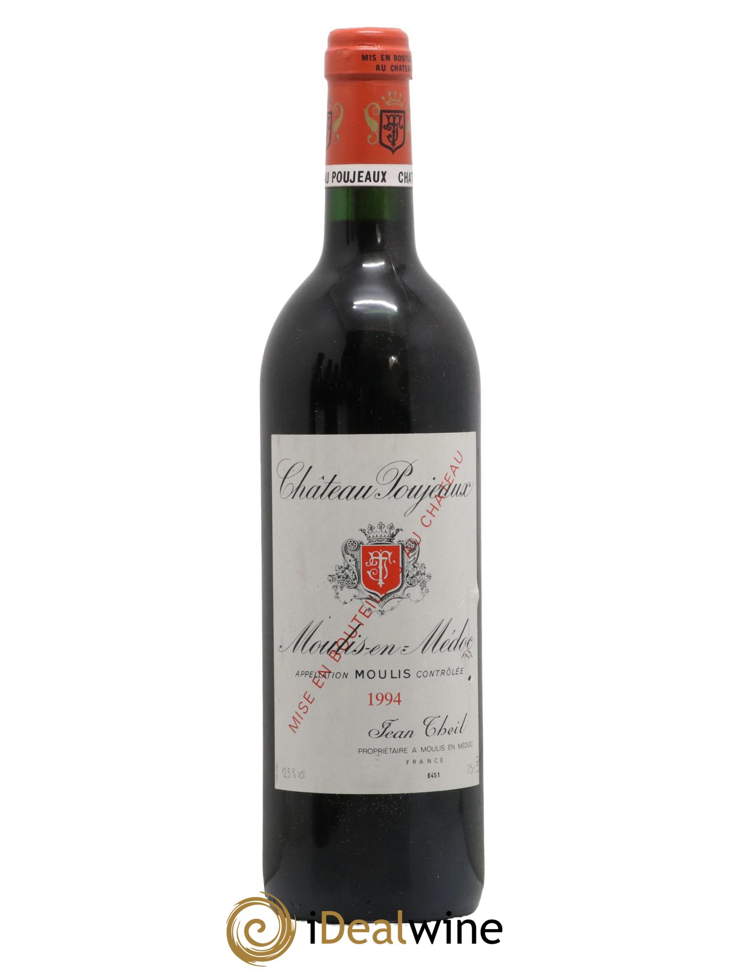 Château Poujeaux 1994 - Lot de 1 bouteille - 0