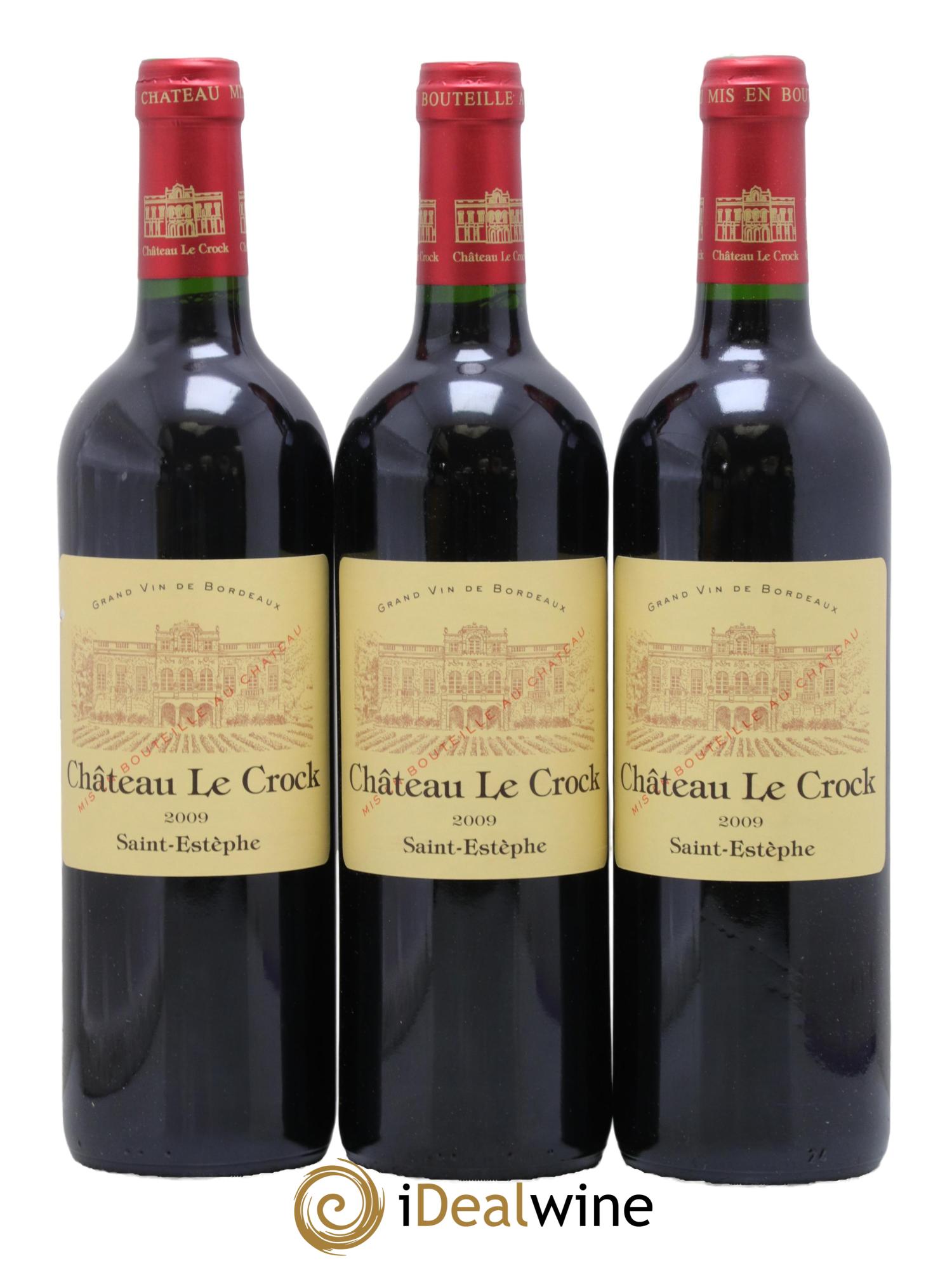 Château le Crock Cru Bourgeois 2009 - Lot de 3 bouteilles - 0