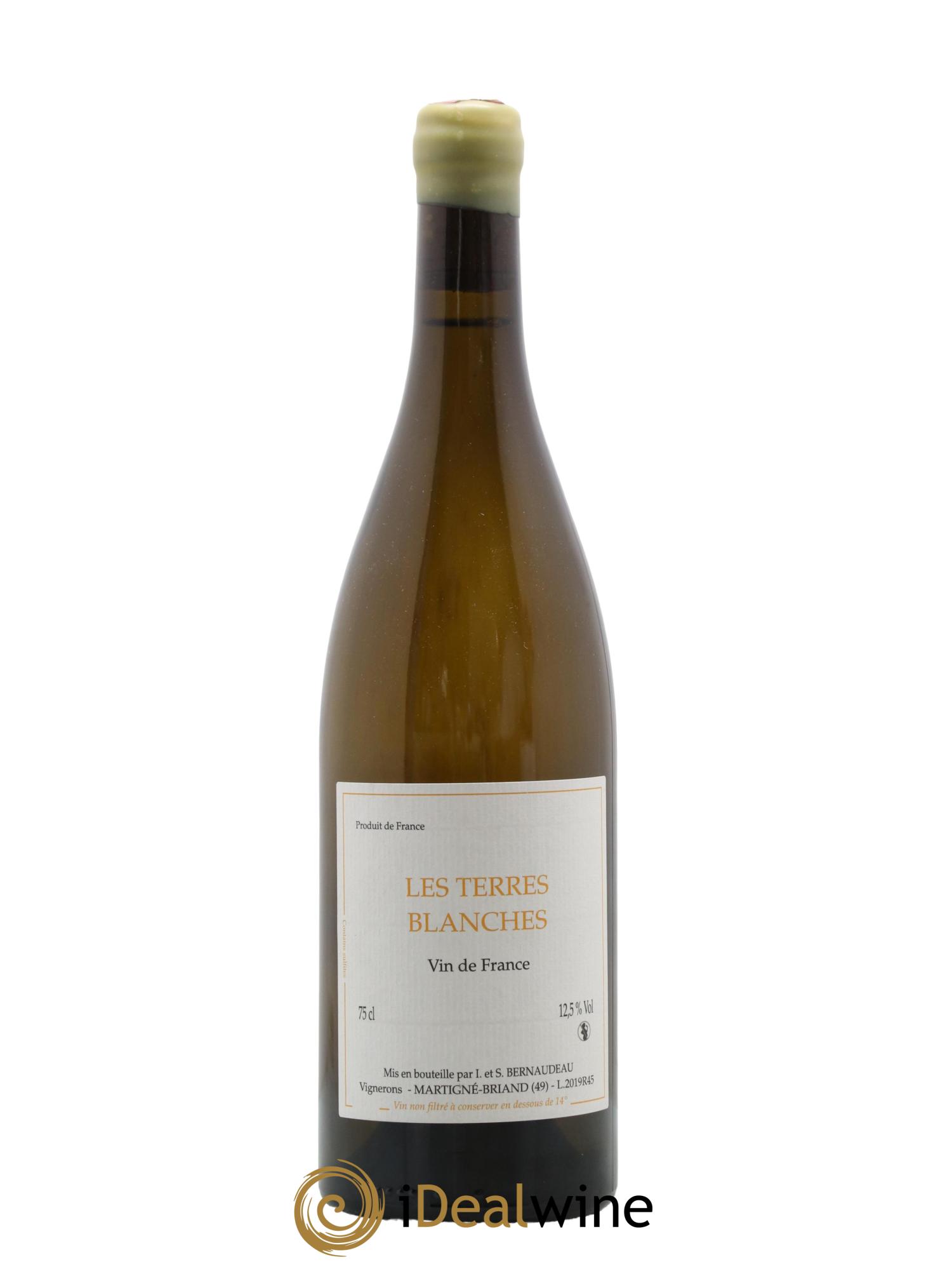 Vin de France Les Terres Blanches Stéphane Bernaudeau 2019 - Lot de 1 bouteille - 0