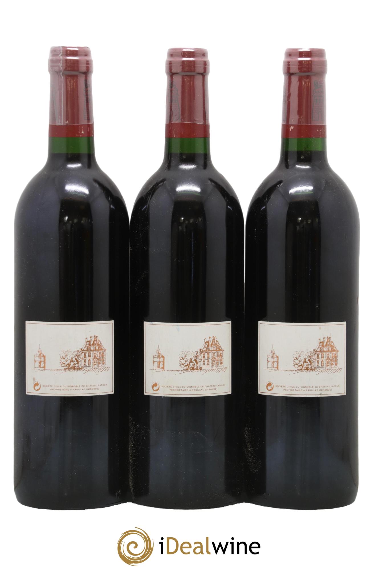 Château Latour 1er Grand Cru Classé 1995 - Lot of 3 bottles - 1