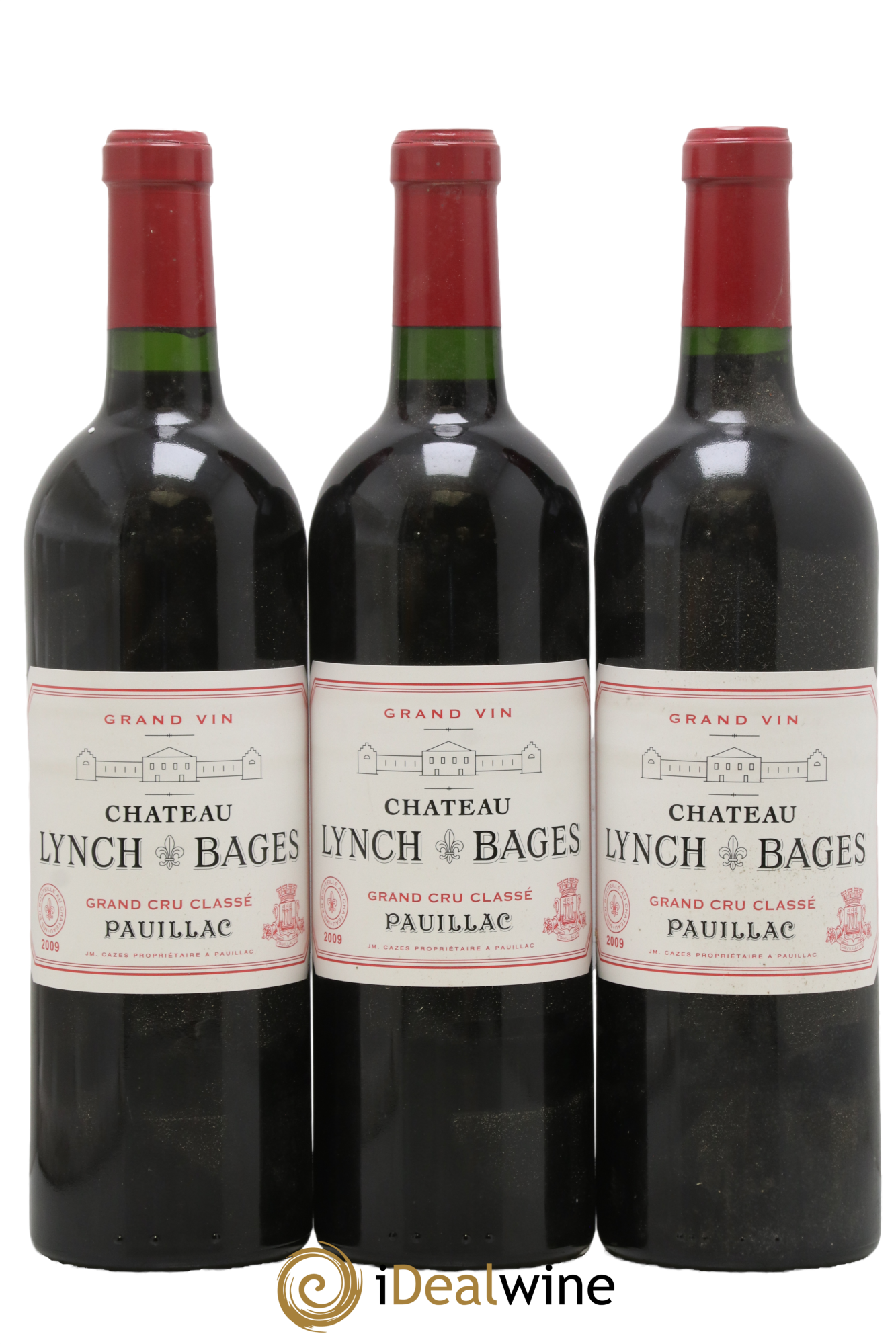 Château Lynch Bages 5ème Grand Cru Classé 2009 - Lotto di 3 bottiglie - 0