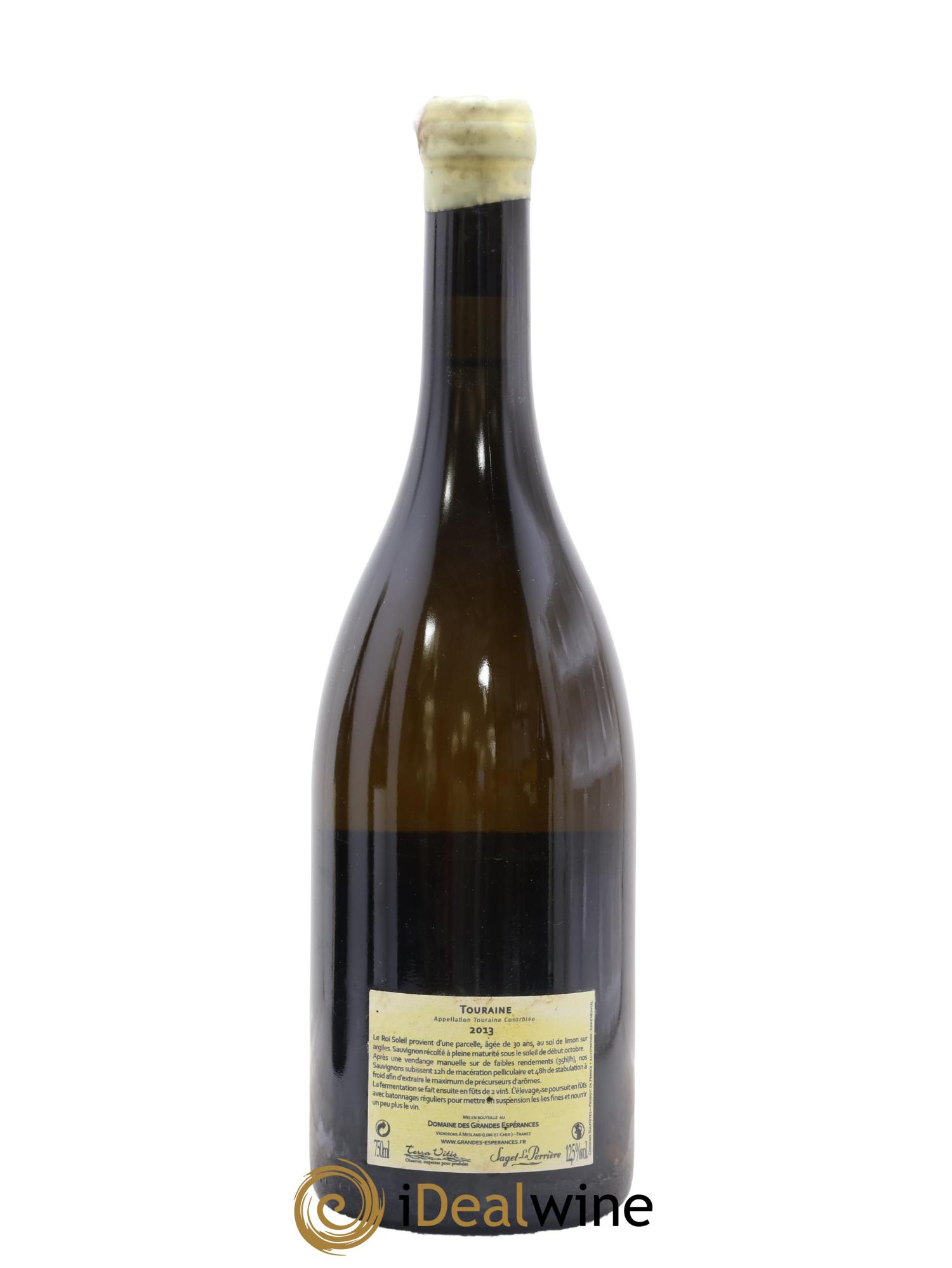 Touraine Le Roi Soleil Domaine Des Gandes Espérances 2013 - Lot de 1 bouteille - 1