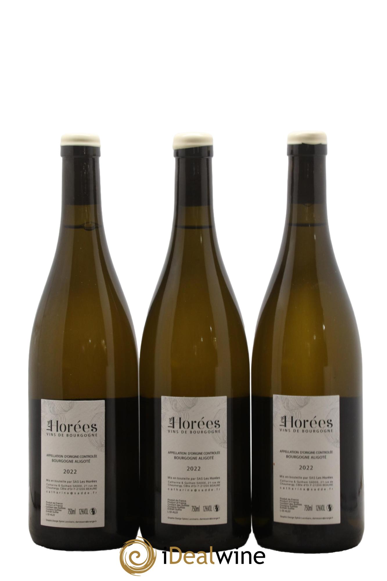 Bourgogne Aligoté En Coulezain Les Horées 2022 - Lot de 3 bouteilles - 1