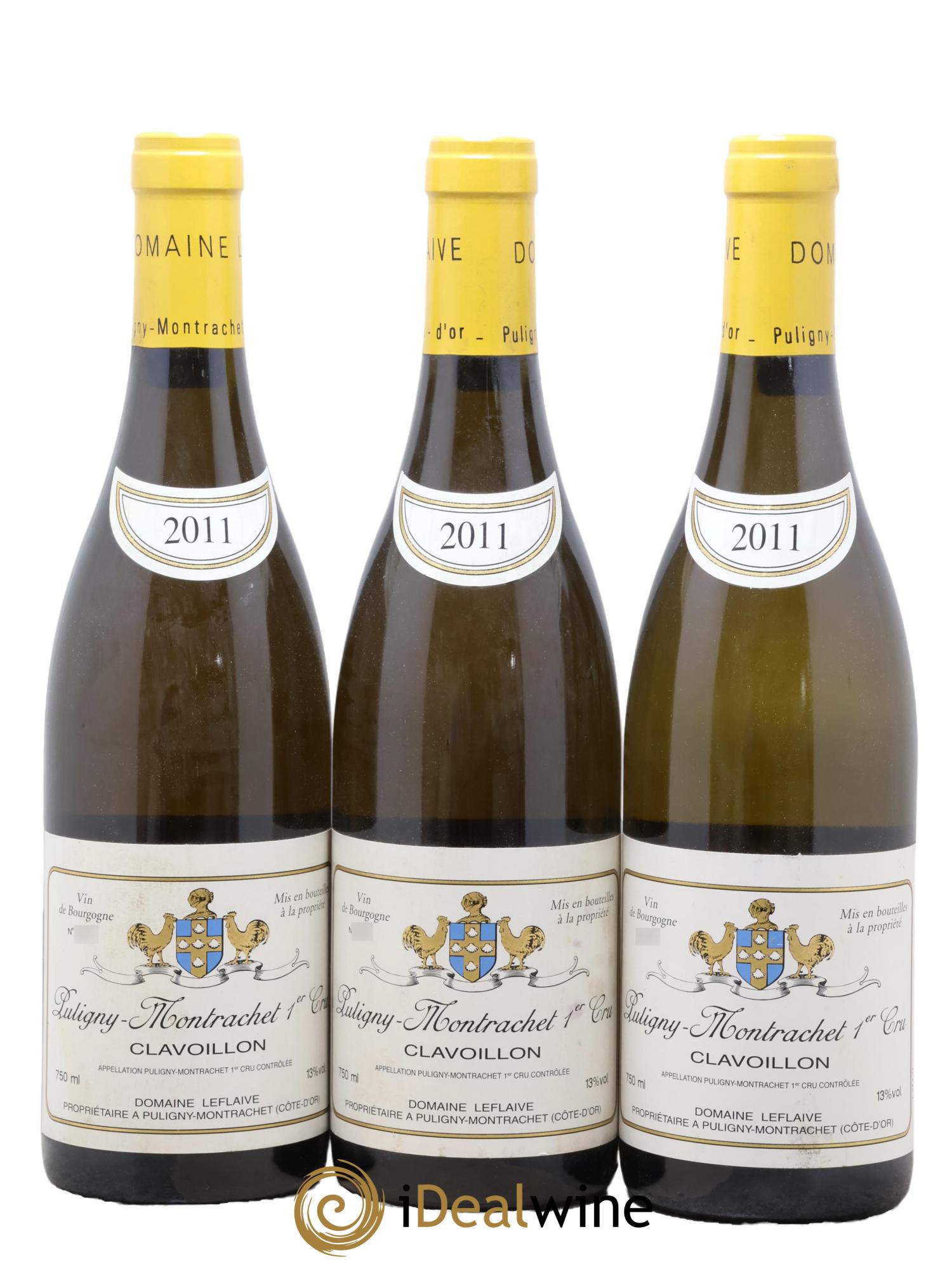 Puligny-Montrachet 1er Cru Clavoillon Leflaive (Domaine) 2011 - Lotto di 3 bottiglie - 0