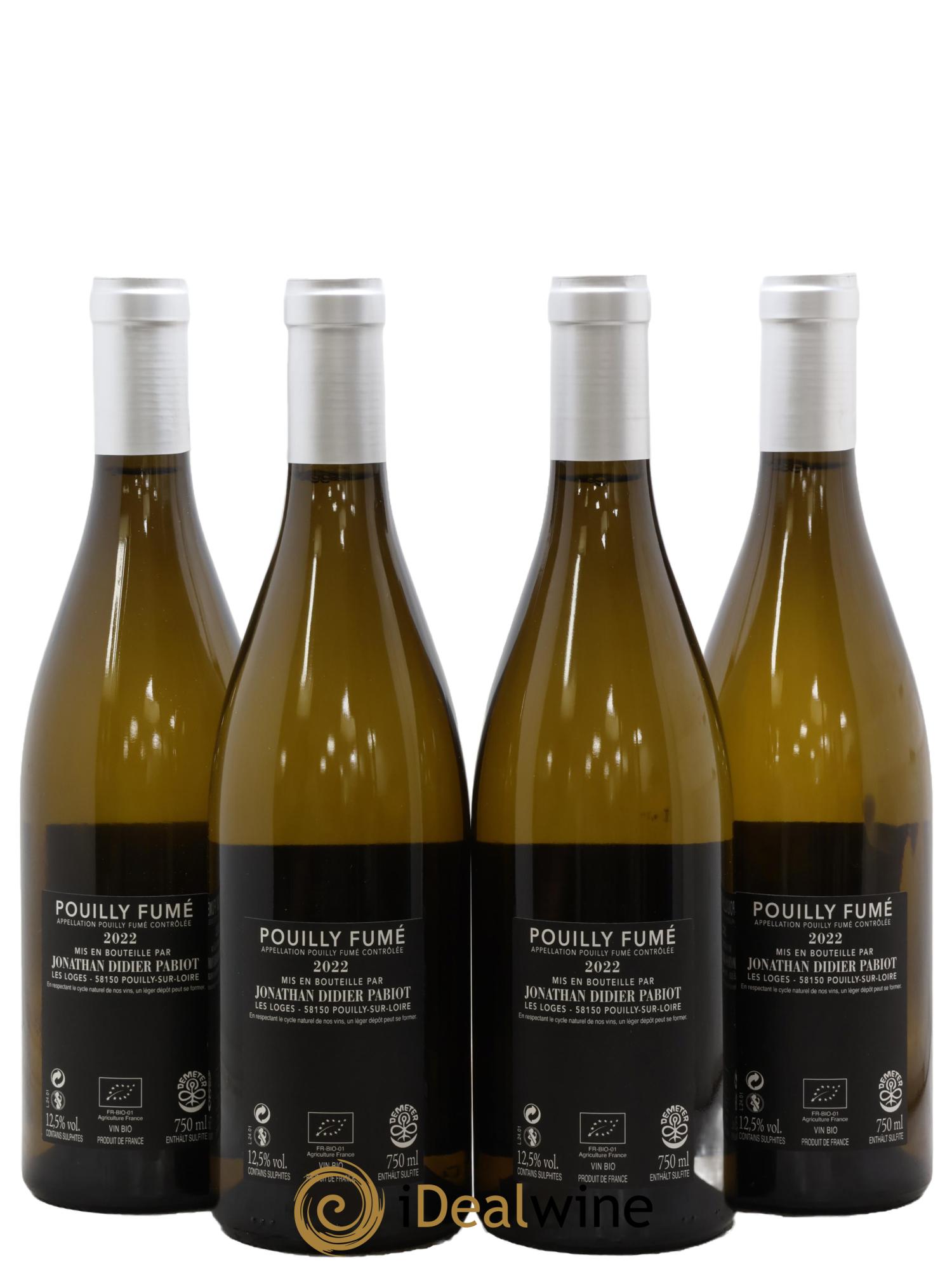Pouilly-Fumé Luminance (anciennement Prédilection) Jonathan Didier Pabiot 2022 - Lot de 4 bouteilles - 1