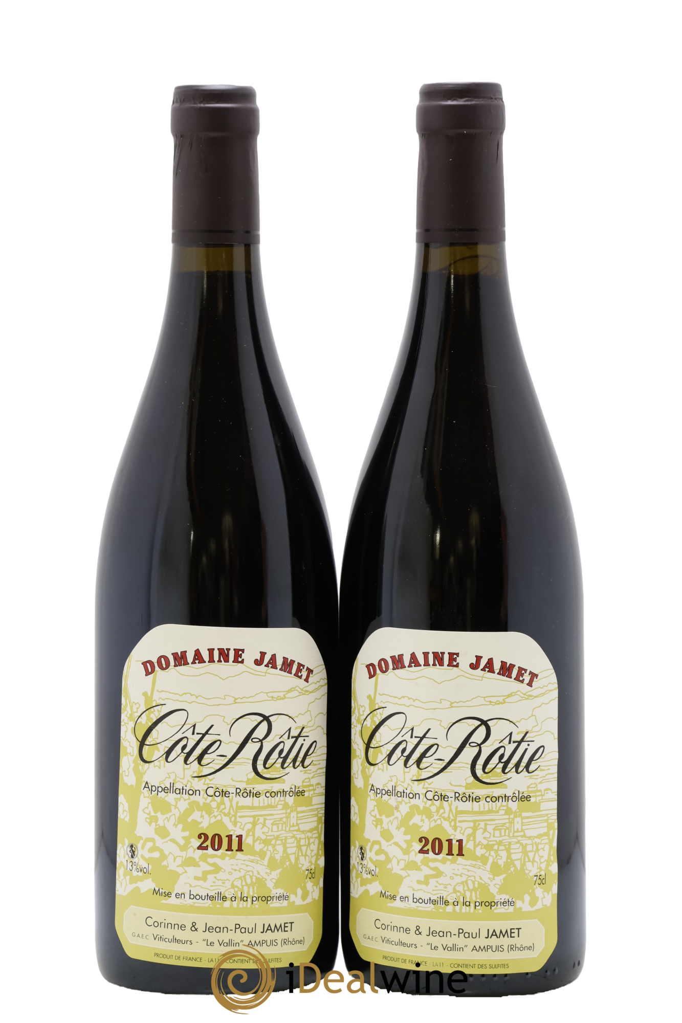 Côte-Rôtie Jamet (Domaine) 2011 - Posten von 2 Flaschen - 0