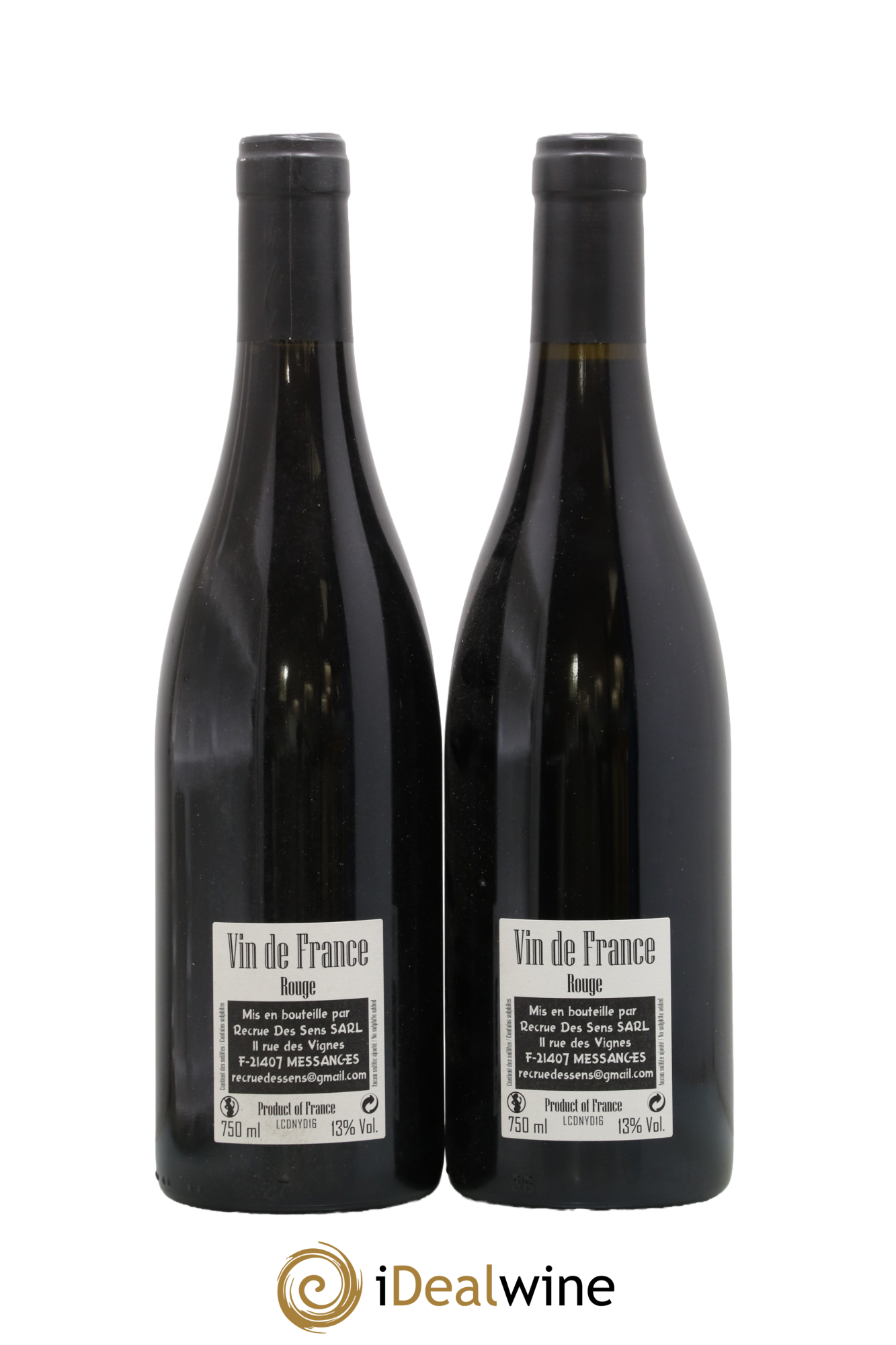 Vin de France CDN Yann Durieux - Recrue des Sens 2016 - Posten von 2 Flaschen - 1