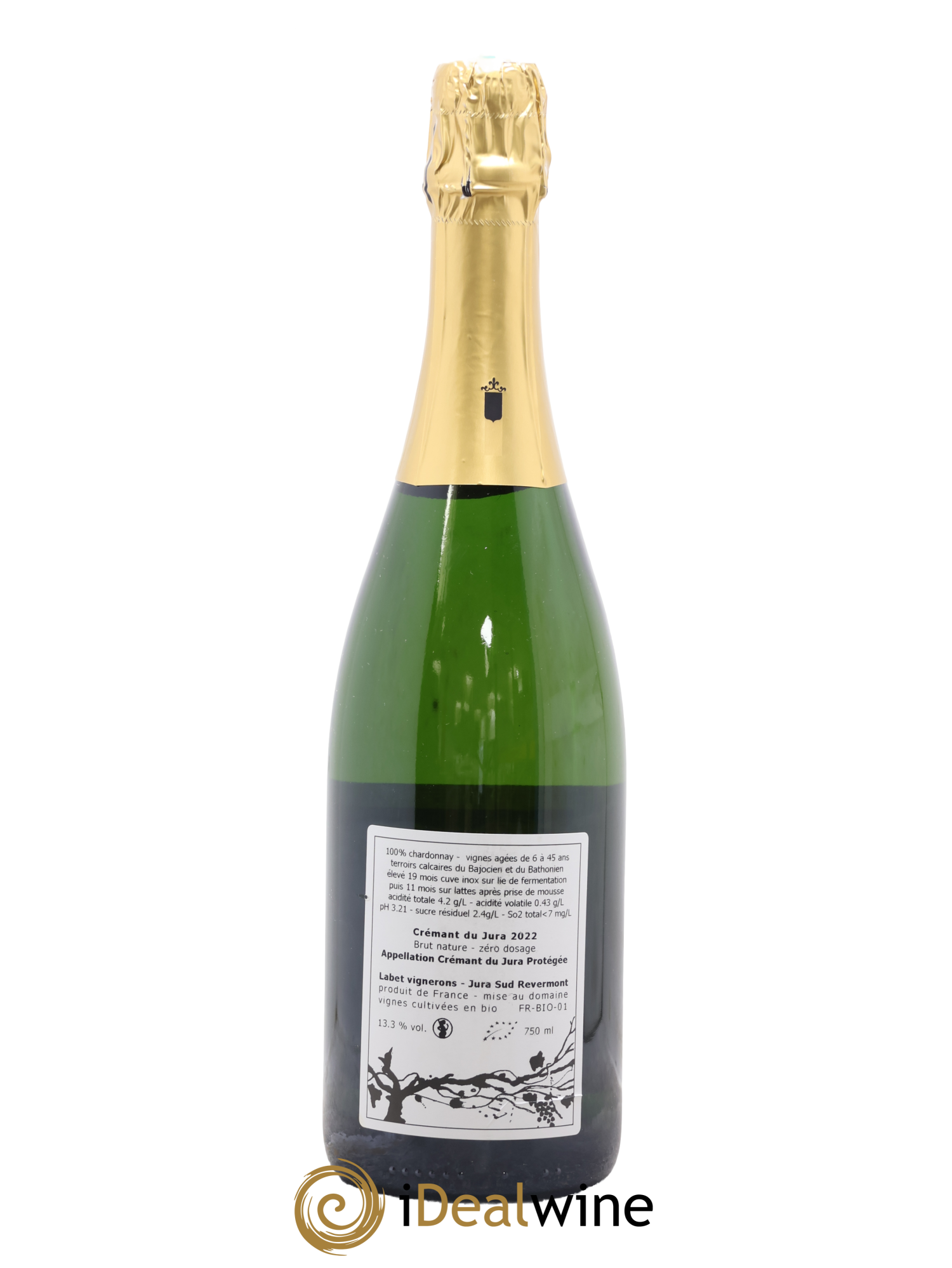 Crémant du Jura Romain - Julien - Charline Labet 2022 - Lot de 1 bouteille - 1