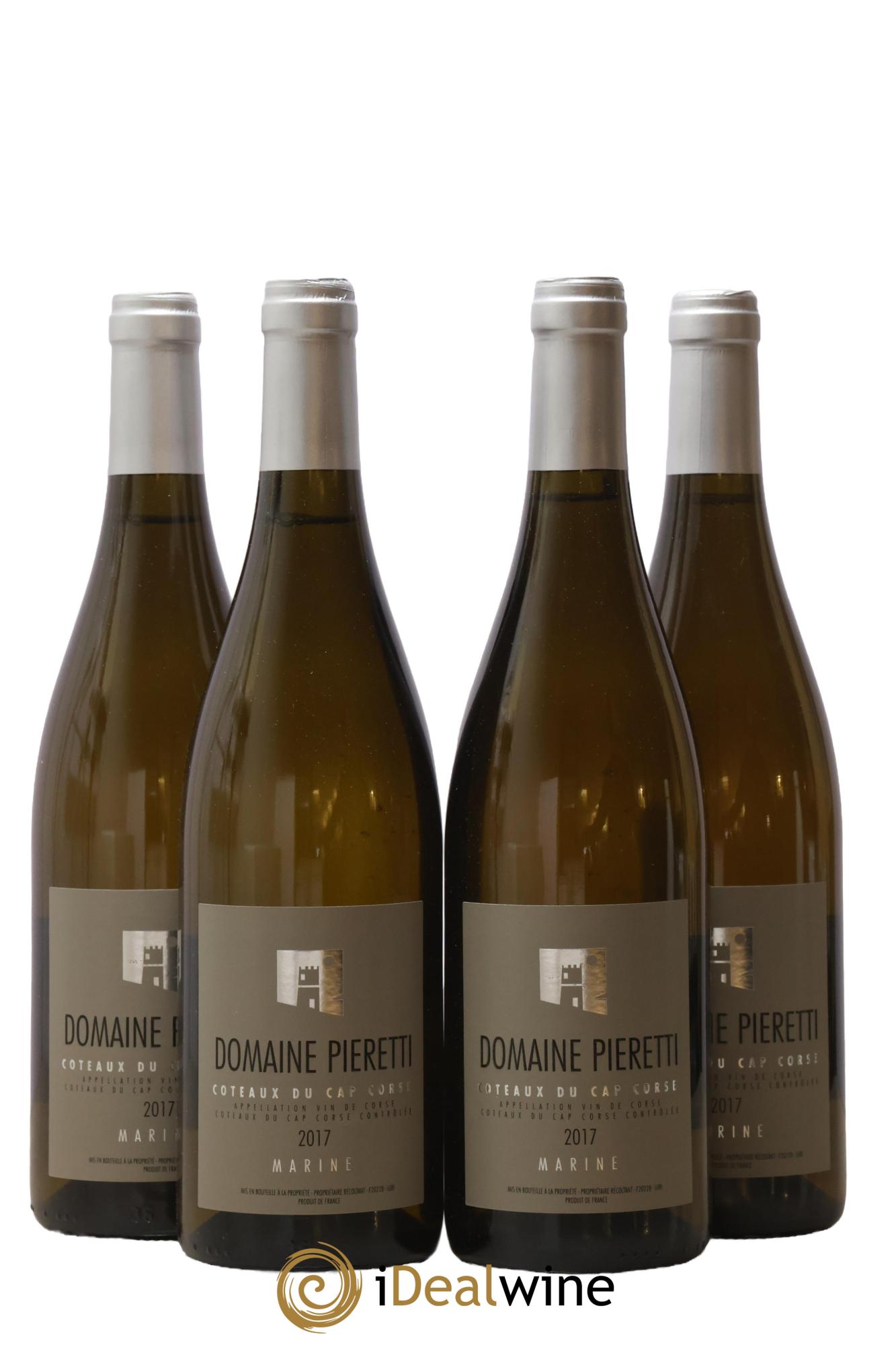 Vin de Corse Coteaux du Cap Corse Marine Domaine Pieretti 2017 - Lotto di 4 bottiglie - 0