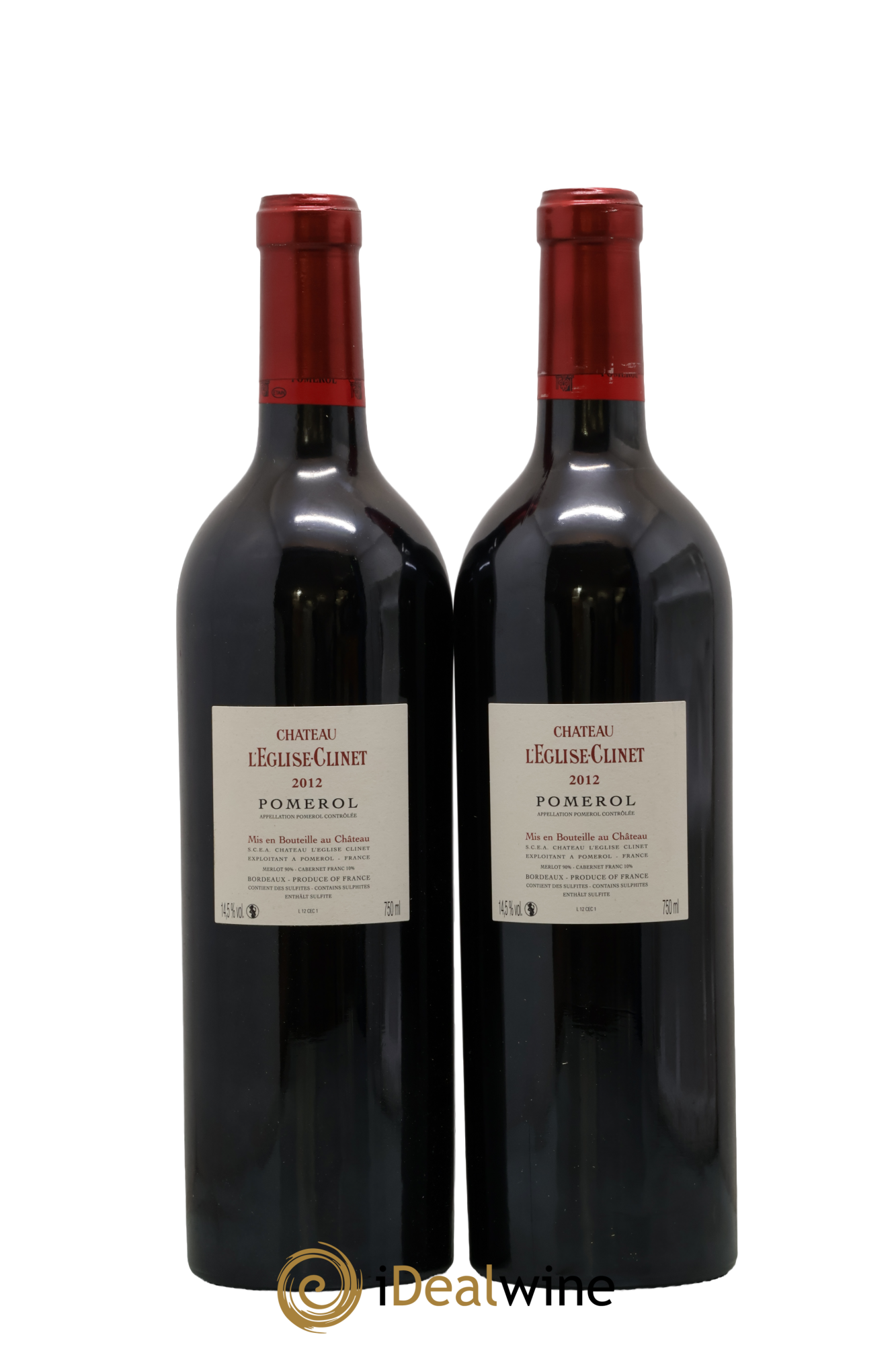 Château l' Église Clinet 2012 - Lot de 2 bouteilles - 1